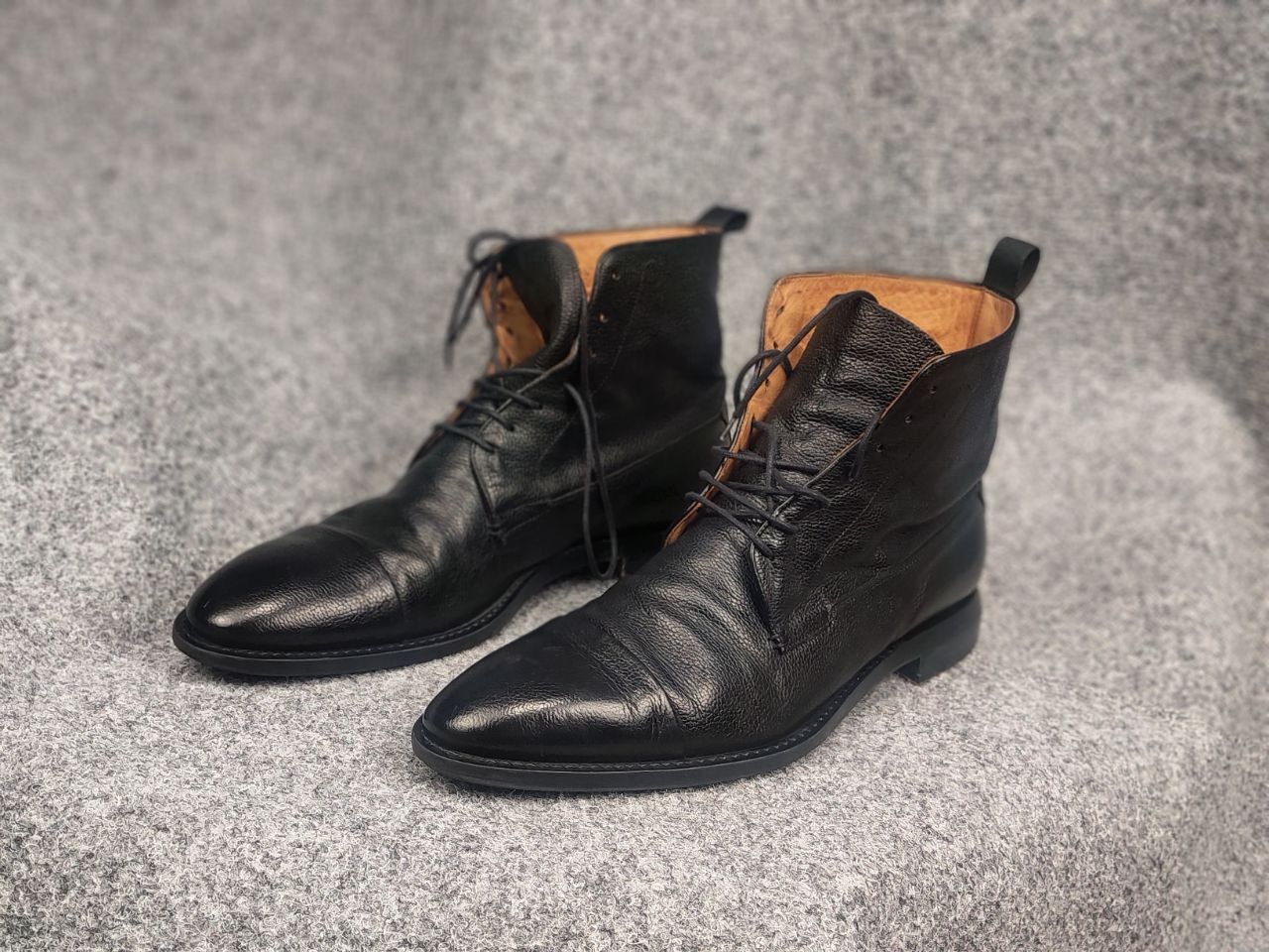 Oliver Sweeney Oliver Sweeney Cagnano Black Leather Ankle classic Boots Size US 10.5 / EU 43-44 - 5 Thumbnail