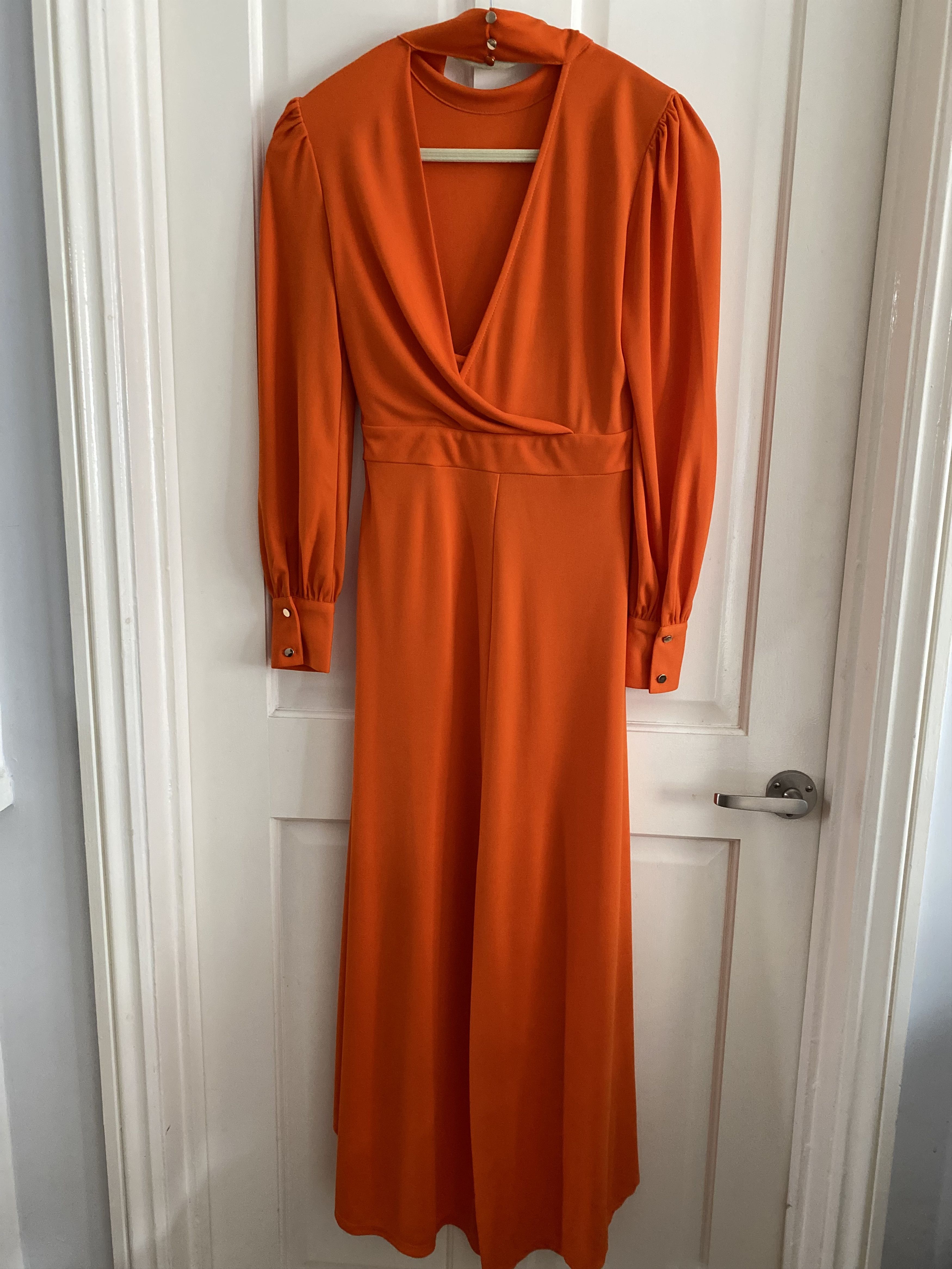 Karen Millen Orange funnel neck orange dress Size S / US 4 / IT 40 - 2 Thumbnail