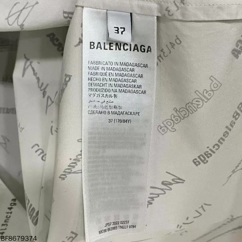 Balenciaga Balenciaga size 37 Multi-Element Logo Long Sleeve Shirt Size US XS / EU 42 / 0 - 4 Thumbnail