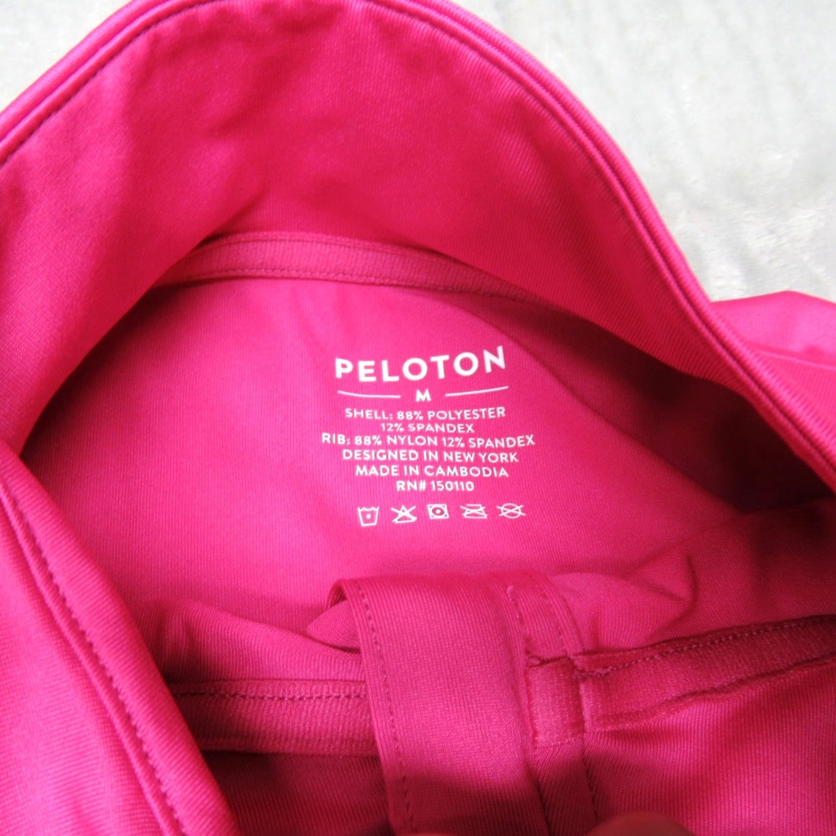 Pinko Peloton Womens Medium Pink Long Sleeve Zip Quarter Shirt Size M / US 6-8 / IT 42-44 - 4 Thumbnail