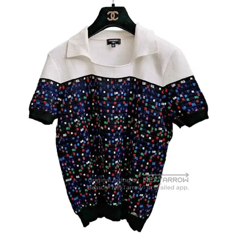 Chanel Chanel Colorful Polka Dot Short Sleeve Top . Size S / US 4 / IT 40 - 1 Thumbnail