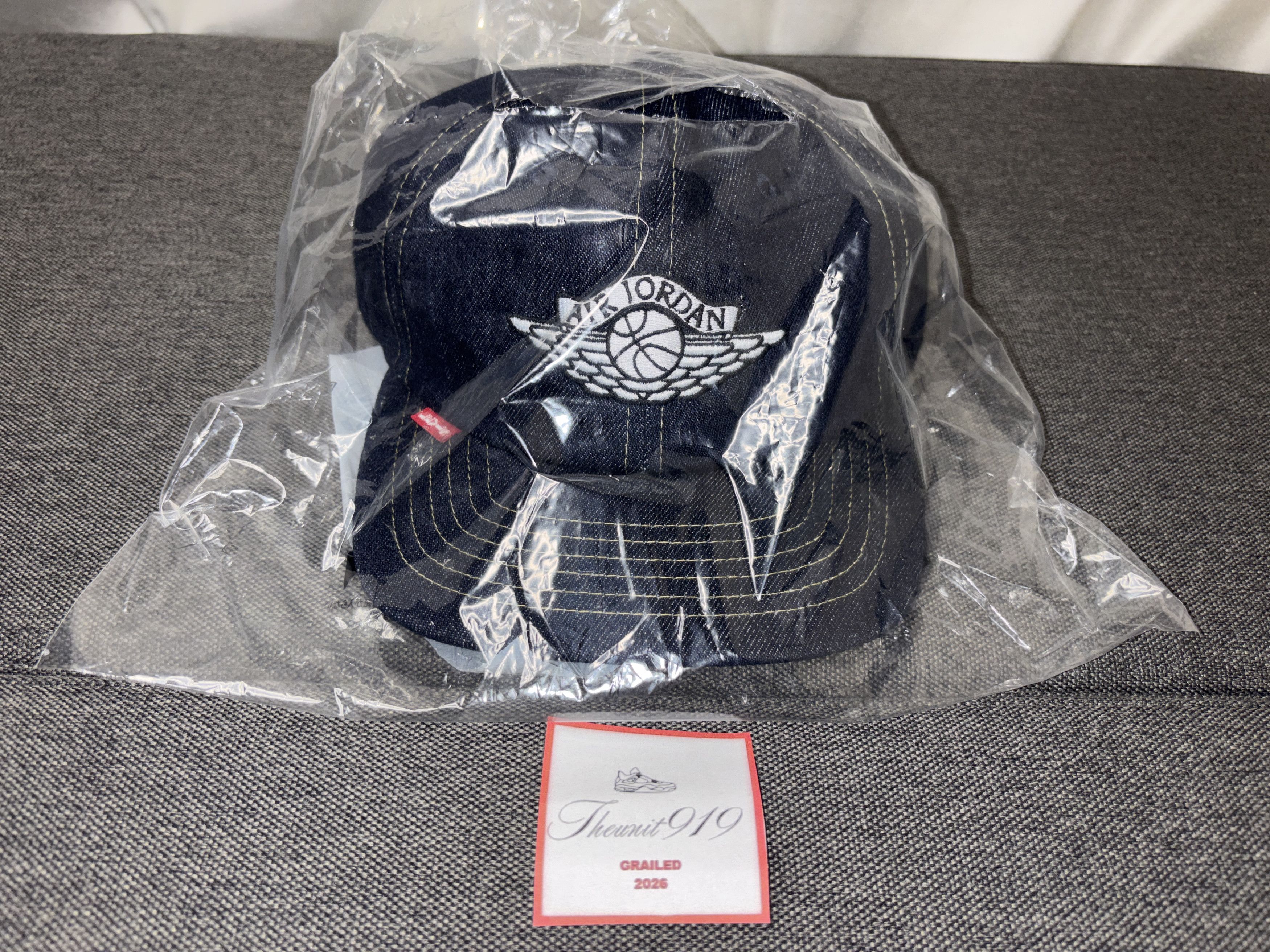 Levi's × Nike Nike Jordan x Levi's Denim Cap Rigid Rinse Blue 055FJ-0000 Size ONE SIZE - 1 Thumbnail