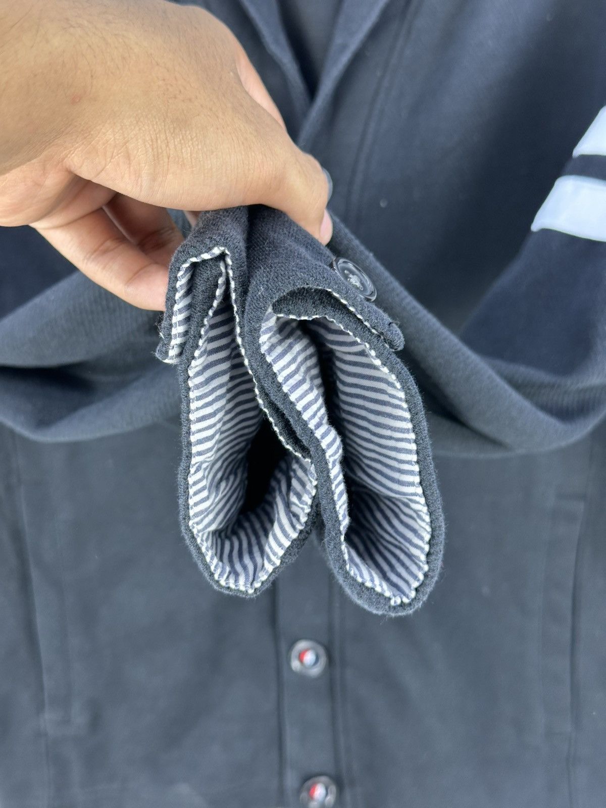 Japanese Brand Yin & Yang Cardigan Coat Inspired by Thom Browne Size US M / EU 48-50 / 2 - 9 Thumbnail