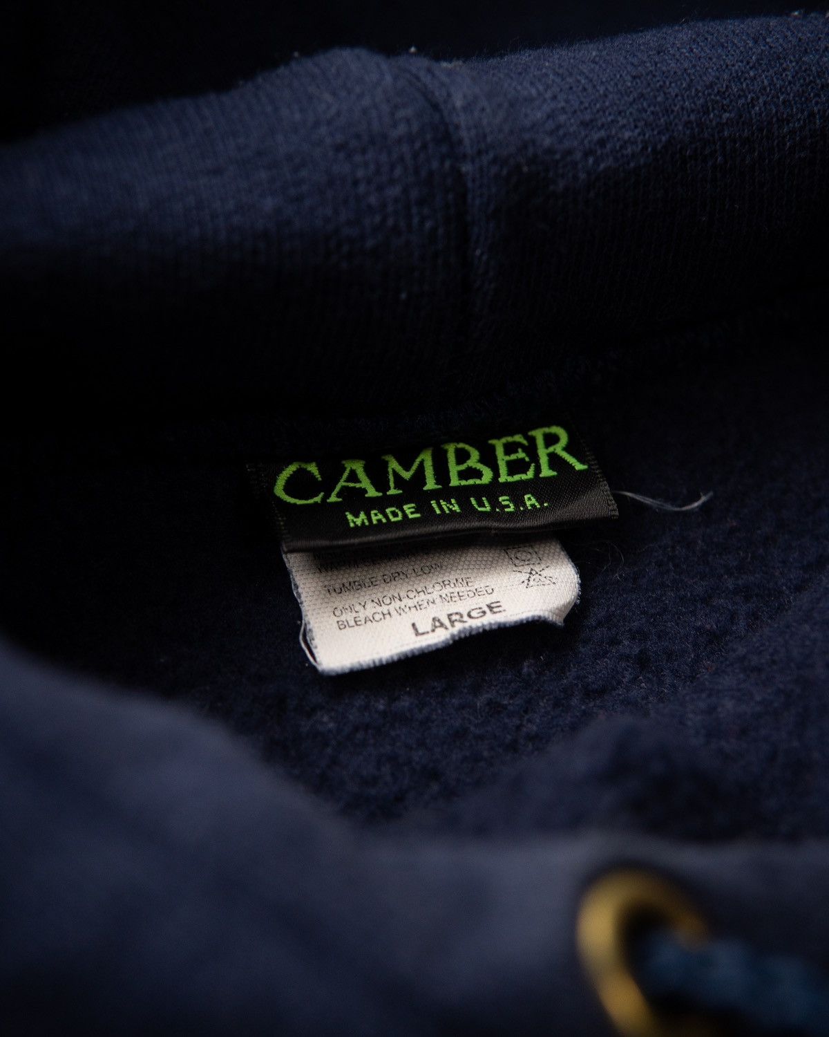 Camber NAVY CAMBER CROSSKNIT HEAVYWEIGHT PULLOVER HOODIE Size US L / EU 52-54 / 3 - 4 Thumbnail