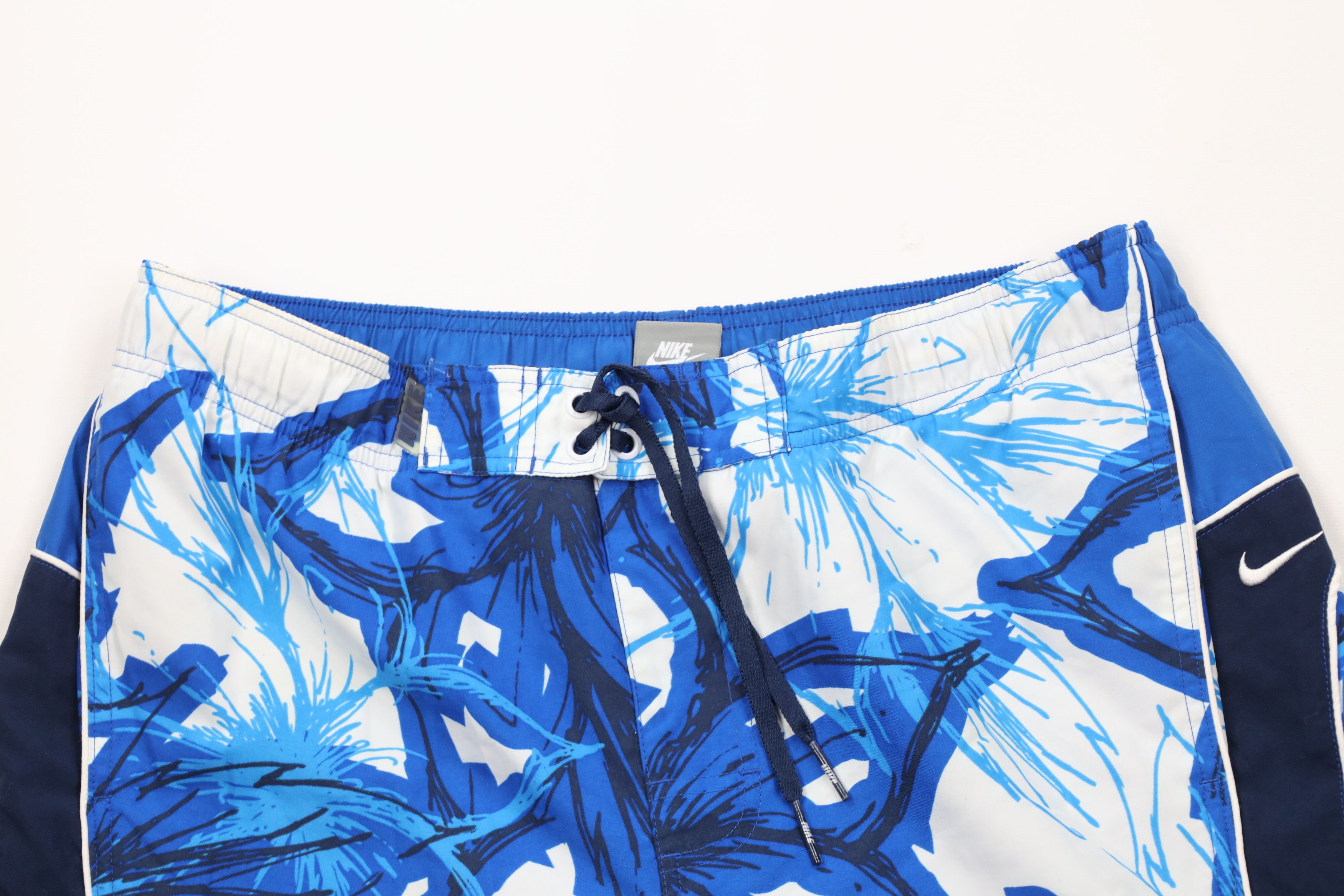 Nike × Vintage Vintage Y2K Nike Mini Swoosh Abstract Lined Swim Shorts Size US 32 / EU 48 - 2 Thumbnail