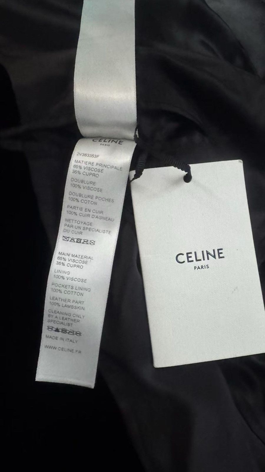 Celine Celine 2020FW Black Velvet teddy Size US S / EU 44-46 / 1 - 4 Thumbnail