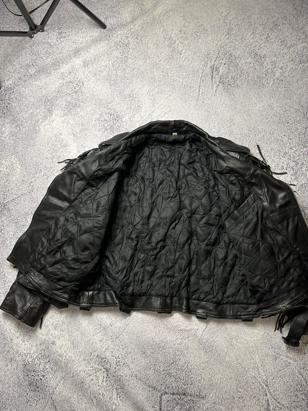 Vintage Vintage Avant Garde Y2k Black Leather Jacket Size US L / EU 52-54 / 3 - 17 Thumbnail