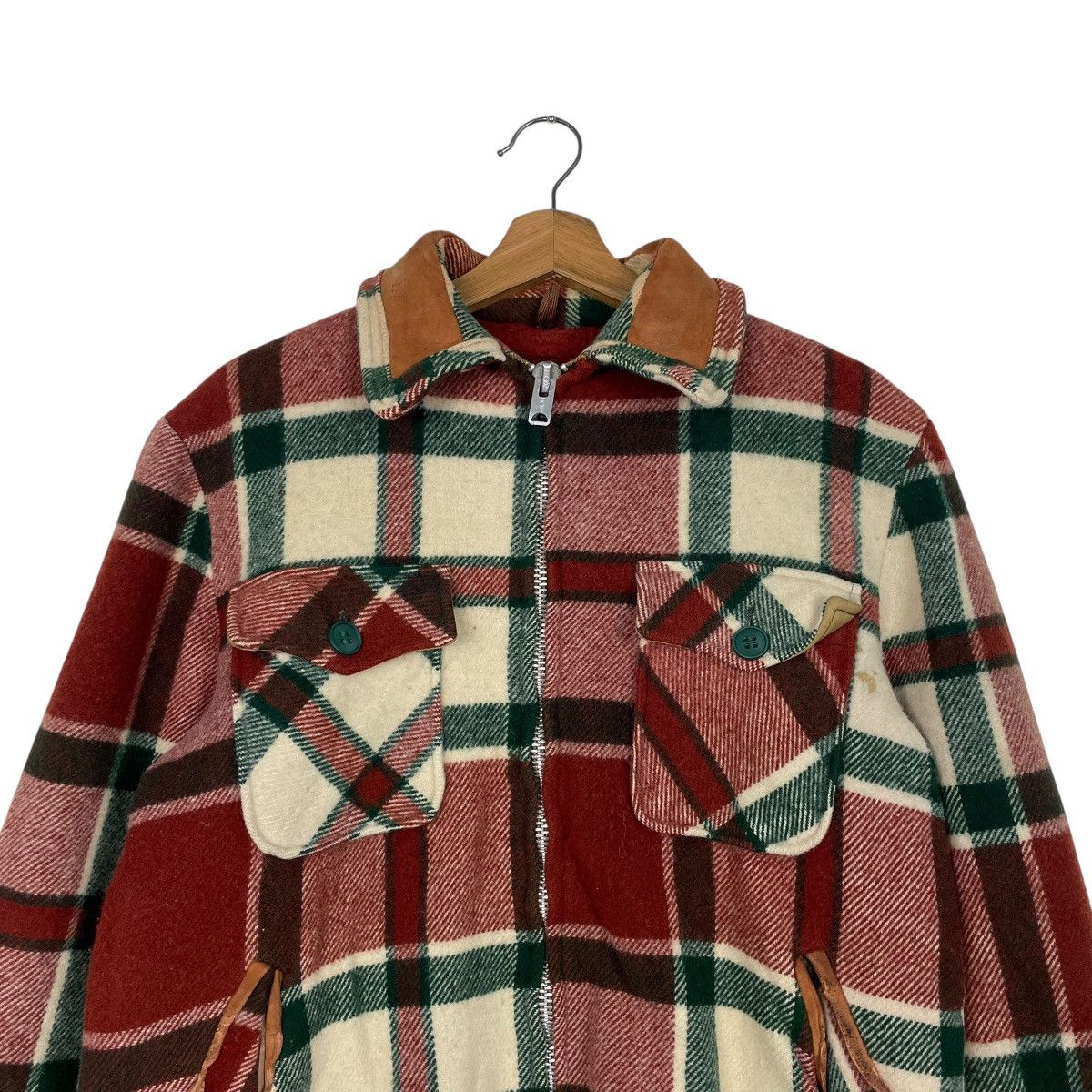 Woolrich Woolen Mills Vintage 60s Woolrich Plaid Flannel Wool Jacket Size US M / EU 48-50 / 2 - 2 Thumbnail
