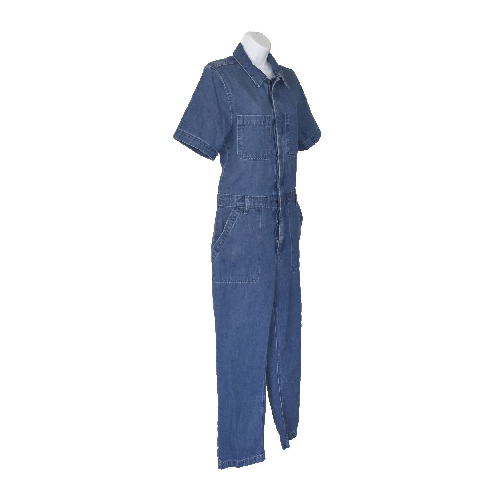 Everlane EVERLANE Cotton Denim Supersoft Jean Coverall Jumpsuit Sz 6 Size 28" / US 6 / IT 42 - 3 Thumbnail