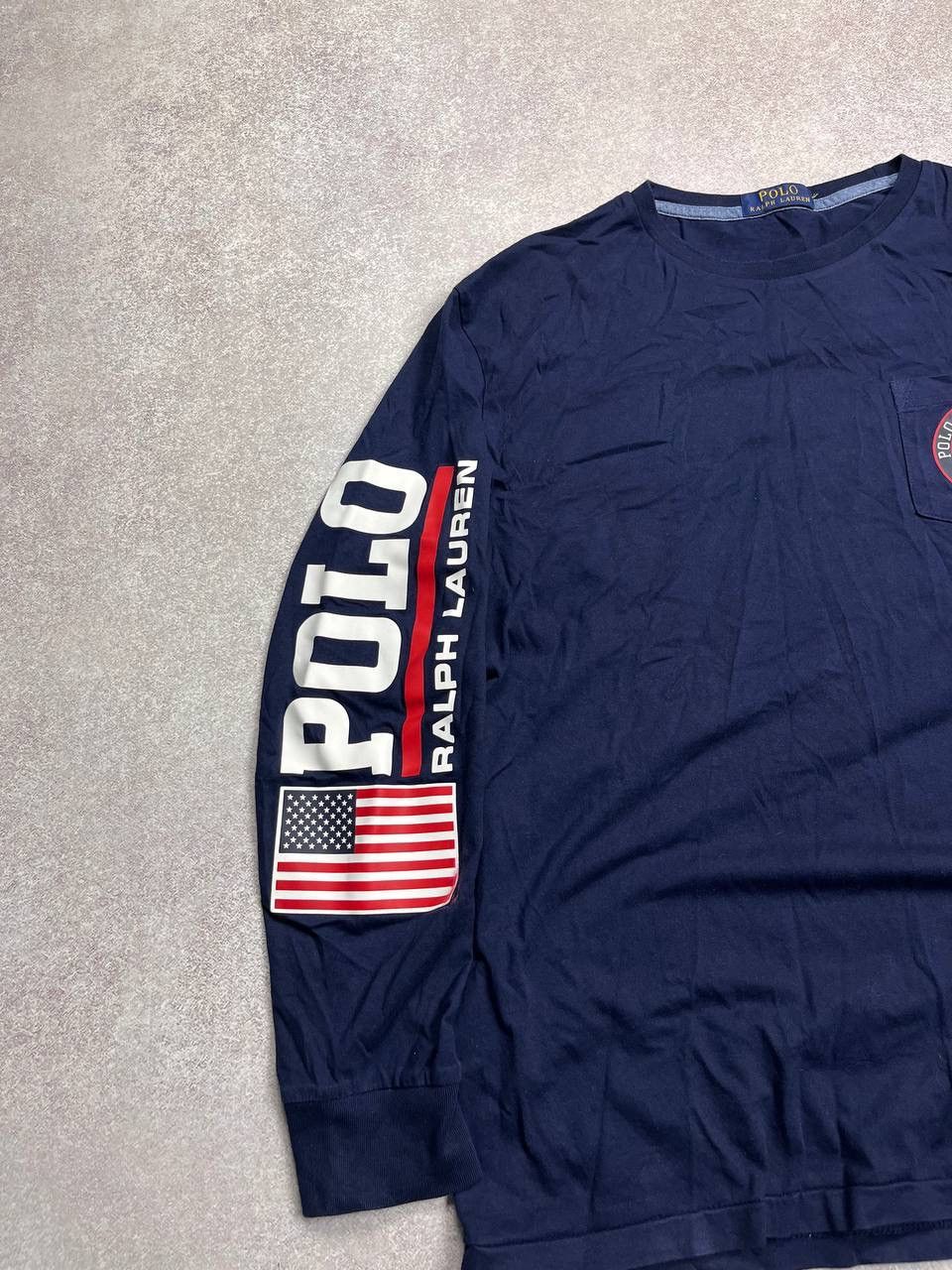 Polo Ralph Lauren Vintage Polo Ralph Lauren USA Flag Boxy Longsleeve T-shirt M Size US M / EU 48-50 / 2 - 3 Thumbnail