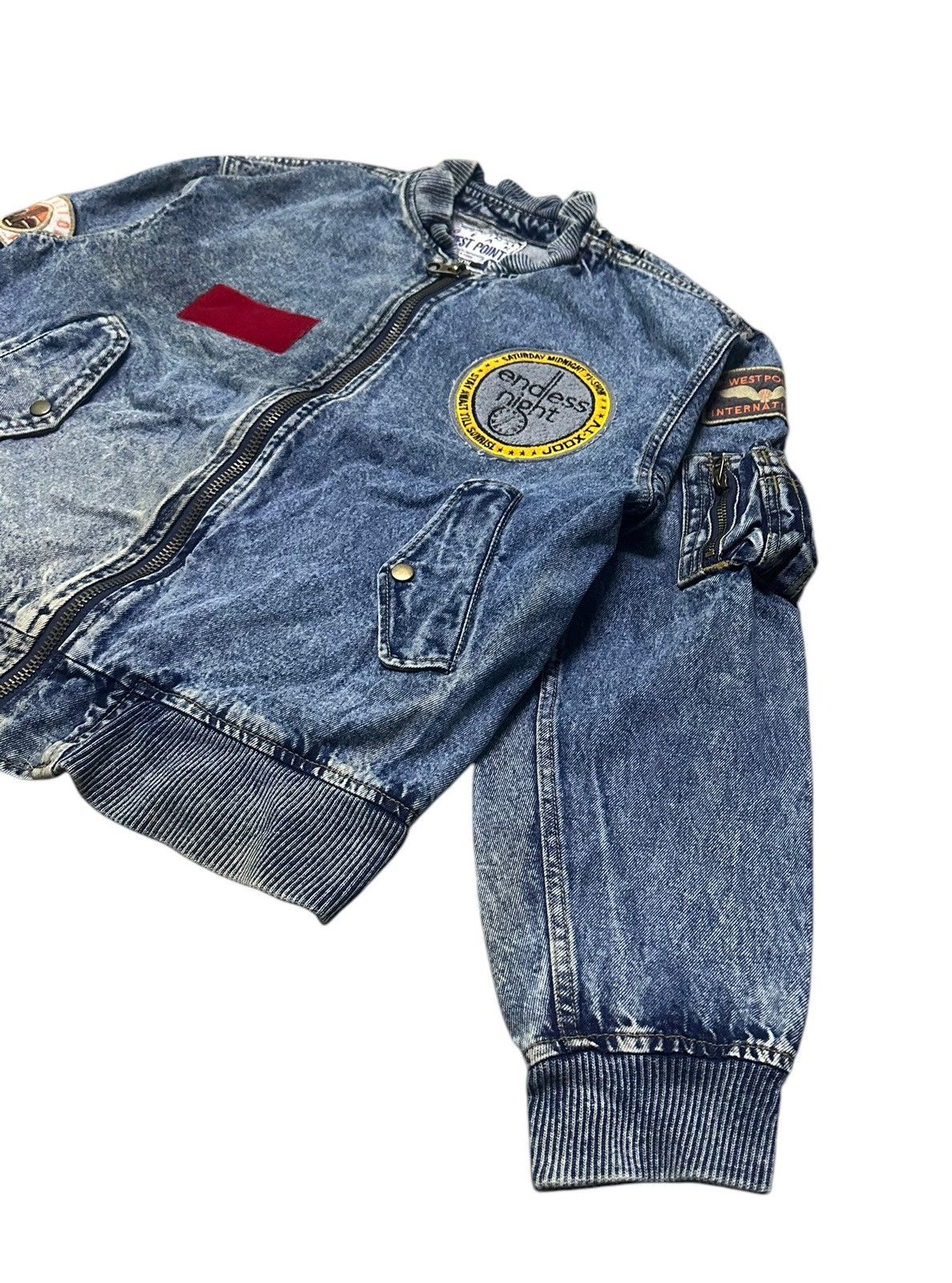 Japanese Brand Vintage Bobson denim bomber jacket Size US L / EU 52-54 / 3 - 3 Thumbnail
