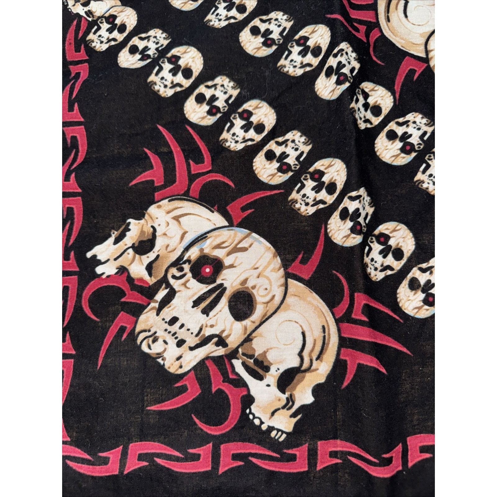 Vintage Y2K Skull Bandana Vintage Size ONE SIZE - 2 Thumbnail