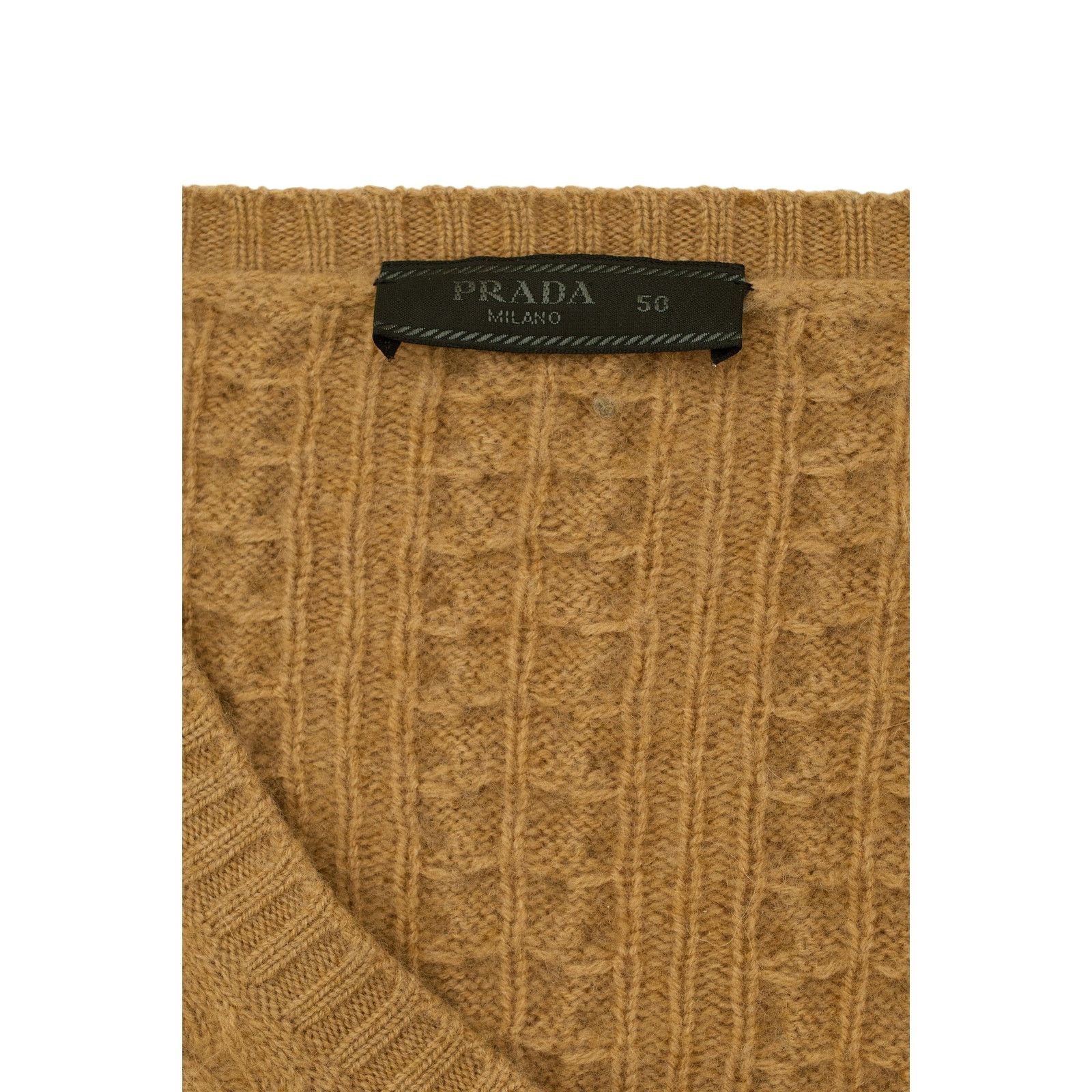 Prada F/W 2010 Brown Wool Sweater Size XL / US 12-14 / IT 48-50 - 4 Thumbnail