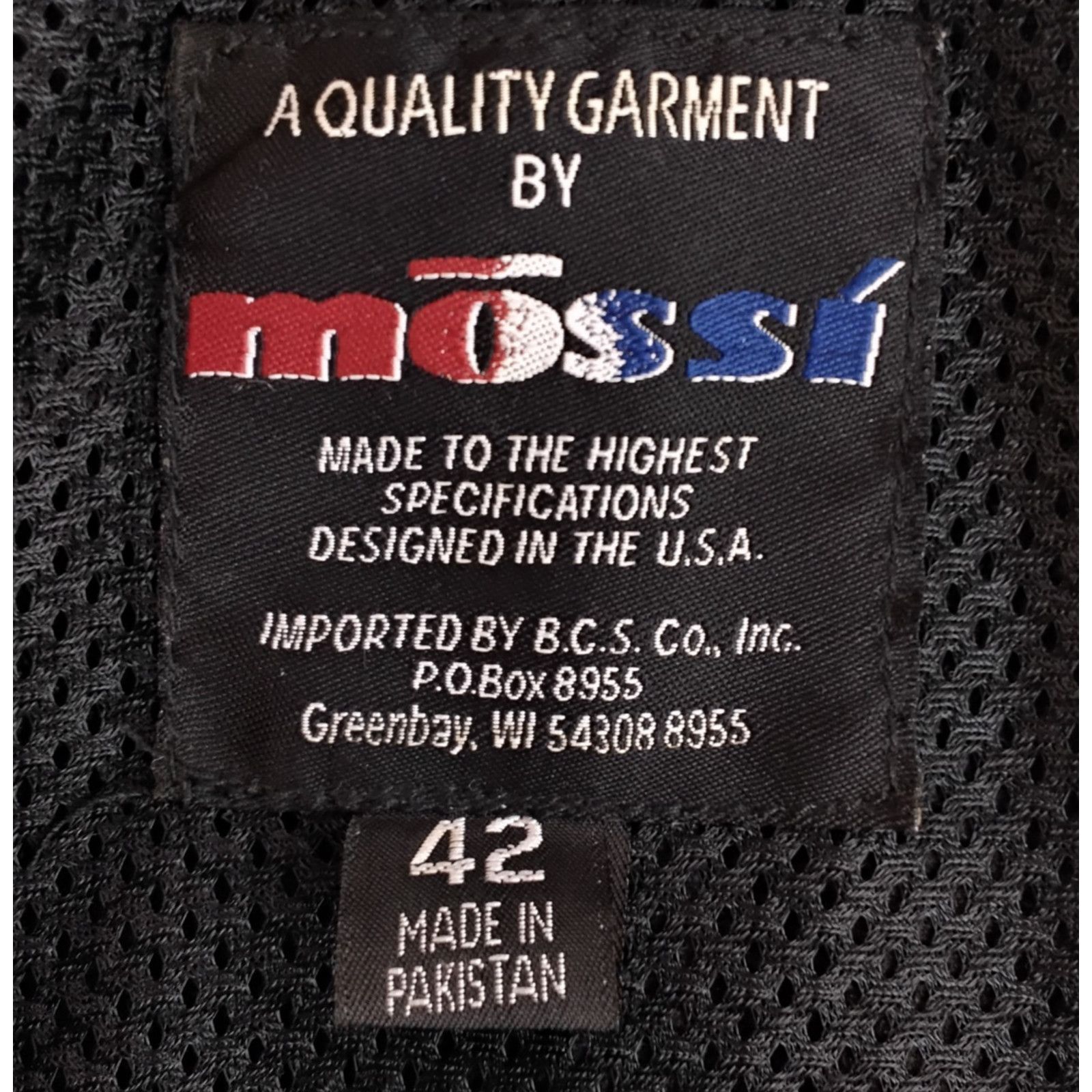 Other Mossi Leather Motto Jacket Men's 42 Black Mesh Lining Size US M / EU 48-50 / 2 - 7 Thumbnail