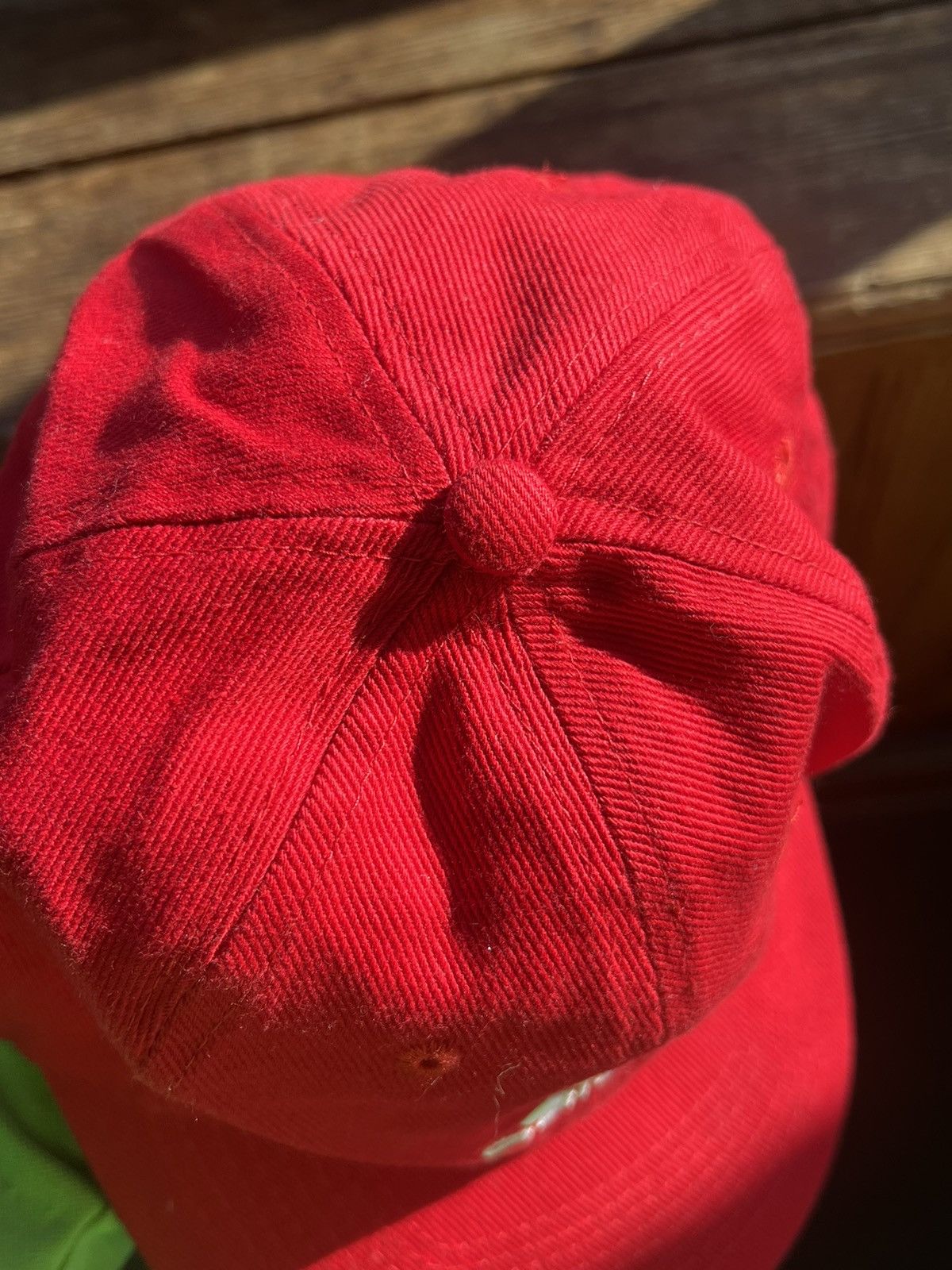 Adidas Vintage Red Hat Adidas Y2K Football Cap Size ONE SIZE - 10 Thumbnail