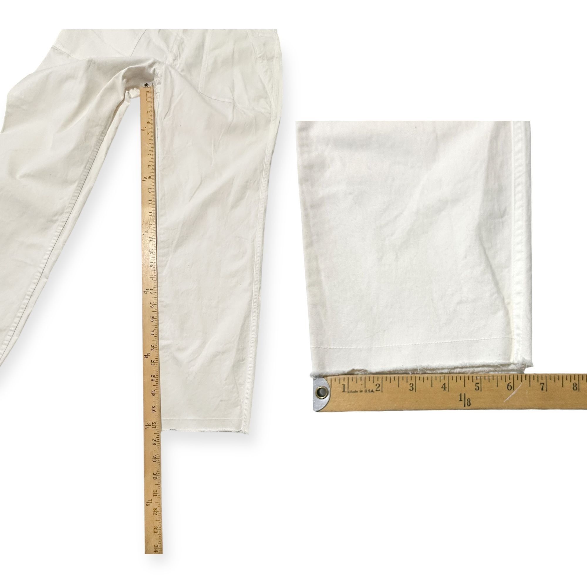 Nili Lotan Nili Lotan Jenna Pants in Eggshell, Size 12, NWT Size 34" / US 12 / IT 48 - 12 Thumbnail