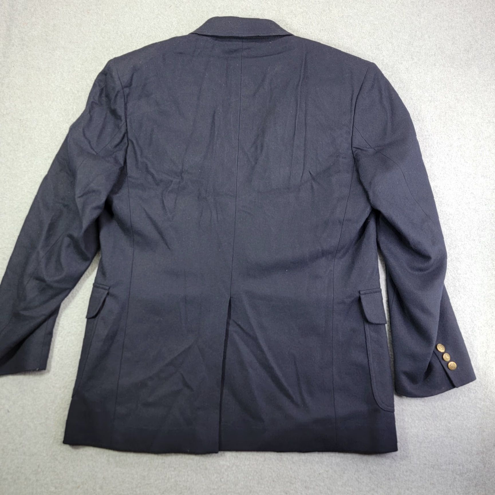 Pendleton Pendleton Blazer Sport Coat 44 Navy Wool 100% Vintage Mens Blazer Blue University Academia Dress Jacket World:2 Piece Casual/Business Mens Size 44R - 7 Thumbnail