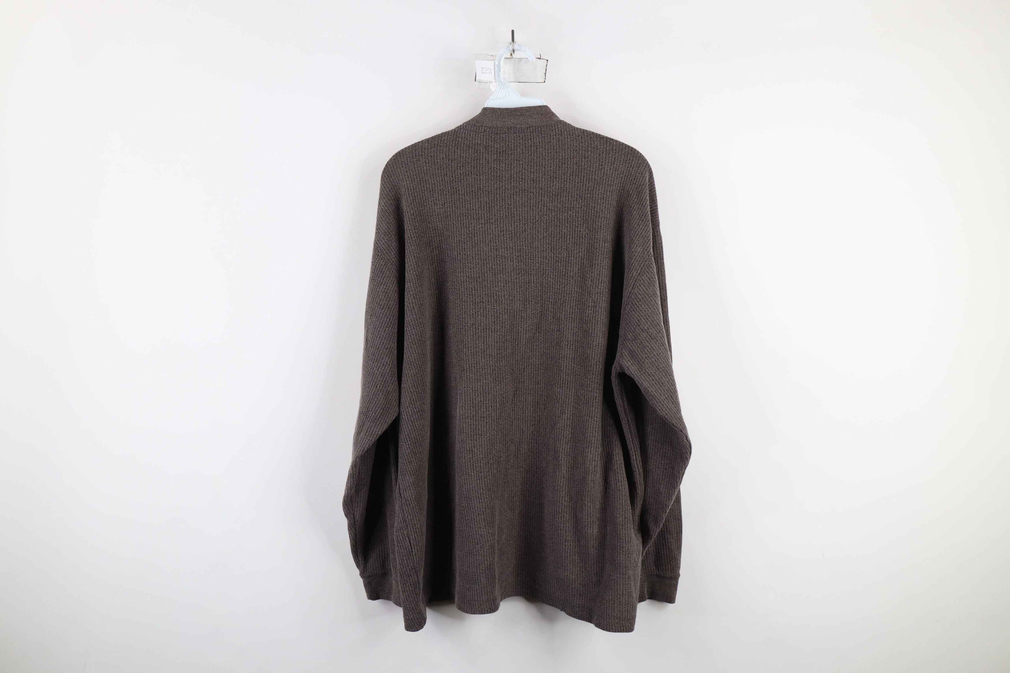 Vintage Vintage 90s Streetwear Knit Long Sleeve Henley T-Shirt Size US XL / EU 56 / 4 - 8 Thumbnail