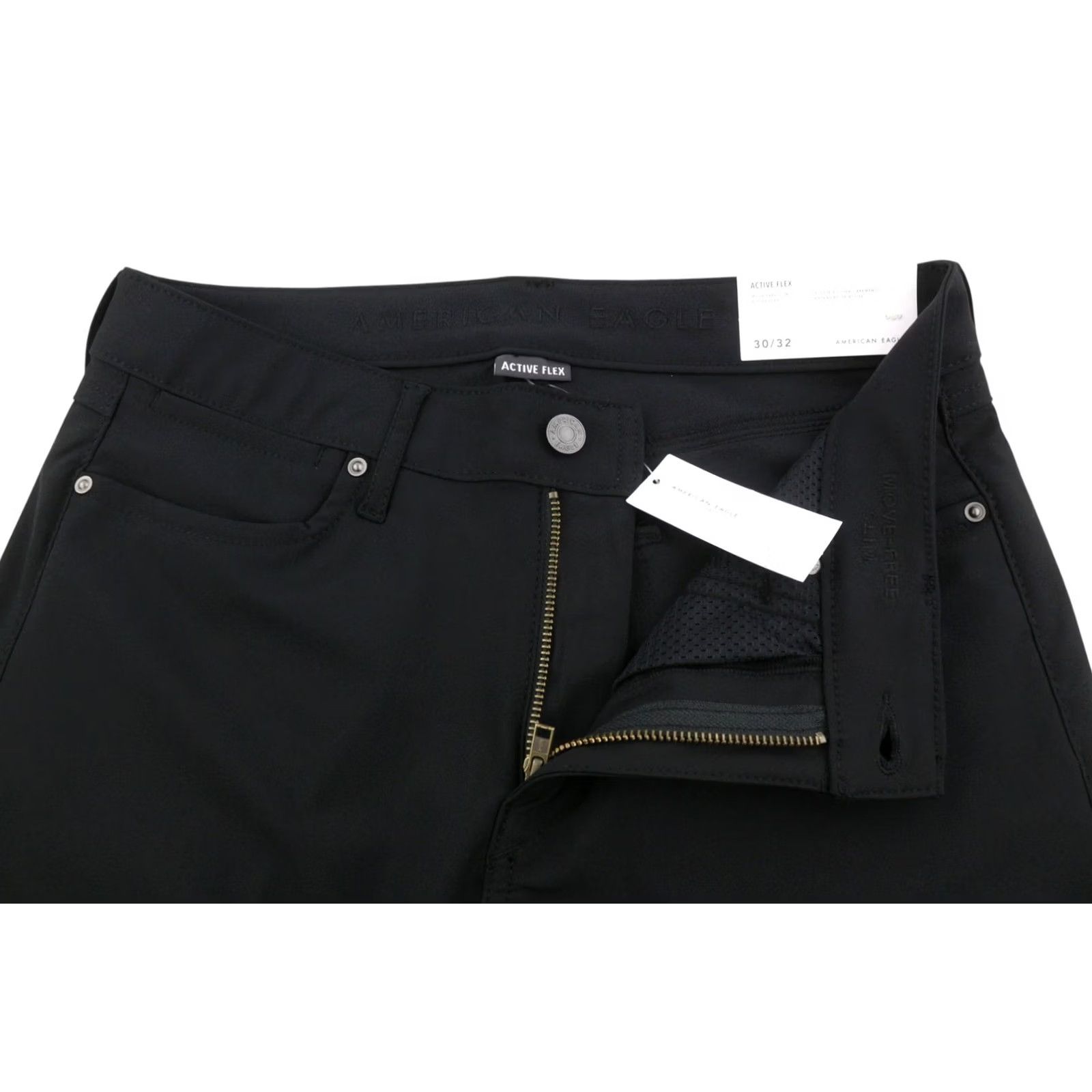 American Eagle Outfitters American Eagle Outfitters Trousers Men W30/L32 Black Slim Move-Free Flex Size US 30 / EU 46 - 5 Thumbnail