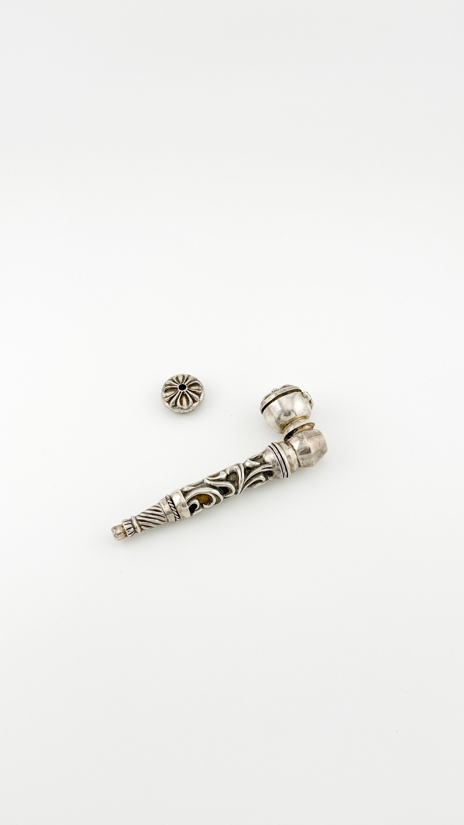 Chrome Hearts RARE! Chrome Hearts Silver Three Piece Pipe Size ONE SIZE - 1 Thumbnail
