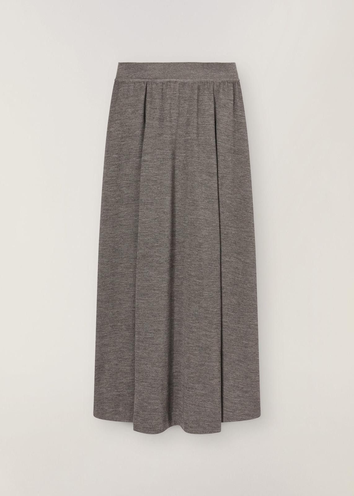 Loro Piana o1srvl11e1224 Guastalla Cashmere Silk Skirt in Grey Size 26" / US 2 / IT 38 - 1 Thumbnail
