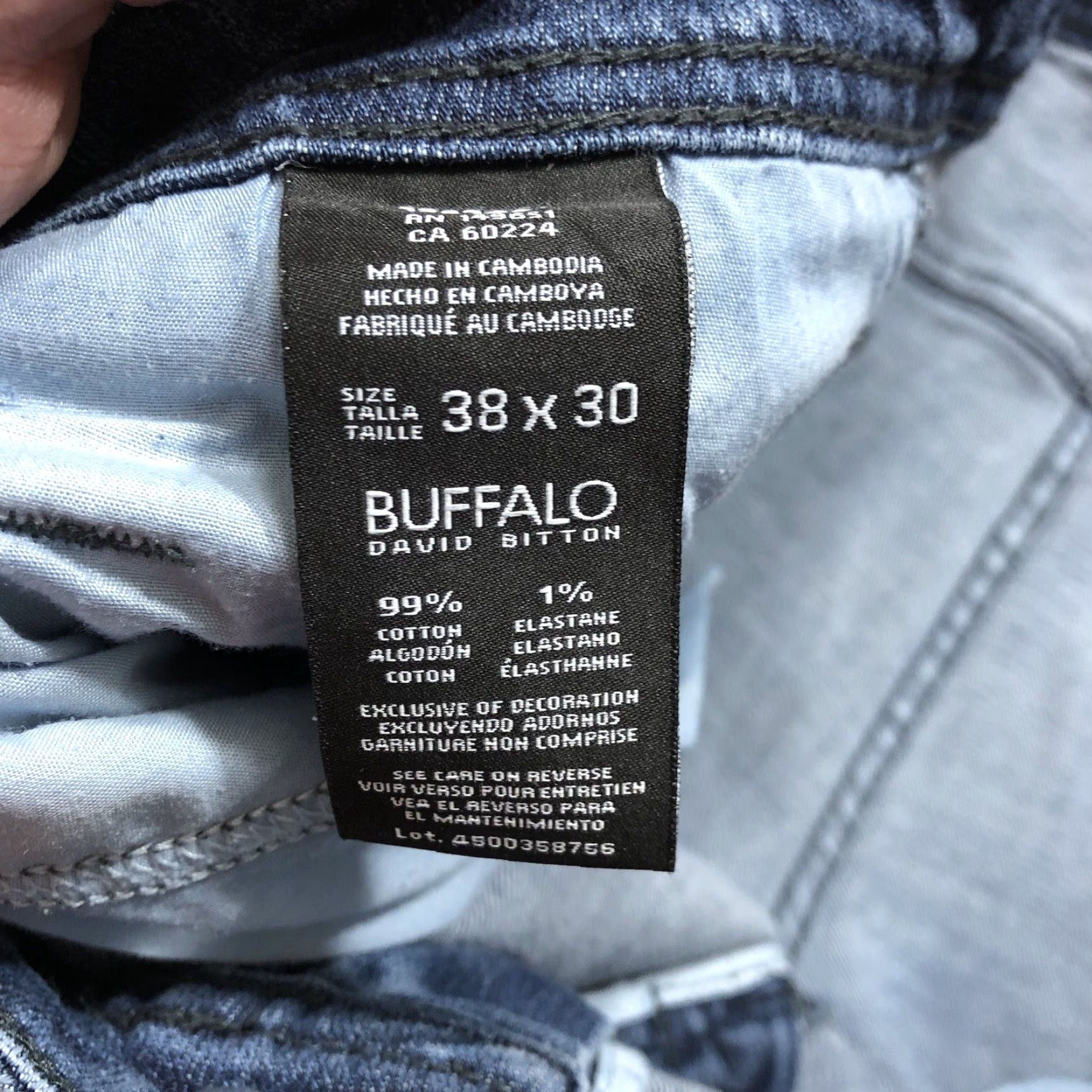 Buffalo David Bitton Buffalo David Bitton Jeans Mens Jeans Regular 38x30 Blue USA Logo 5-Pocket Stretch Straight Vintage No Size US 38 / EU 54 - 7 Thumbnail
