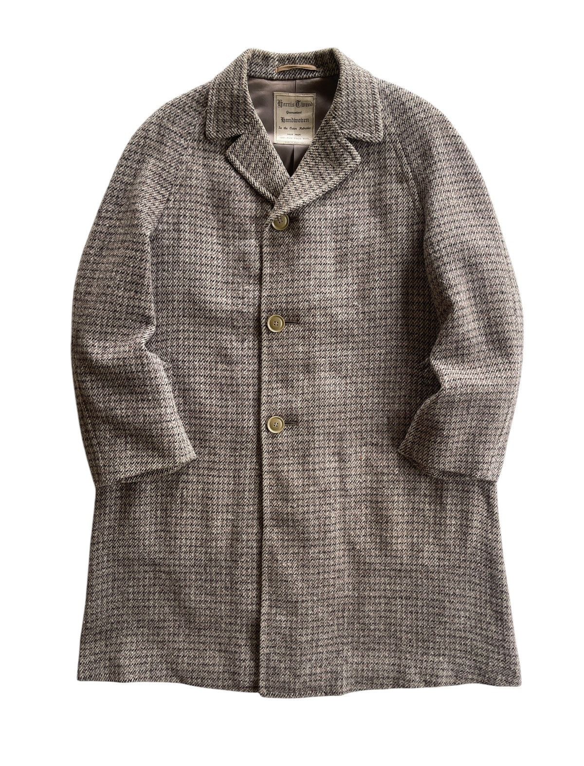 1930s Harris Tweed Wool Overcoat