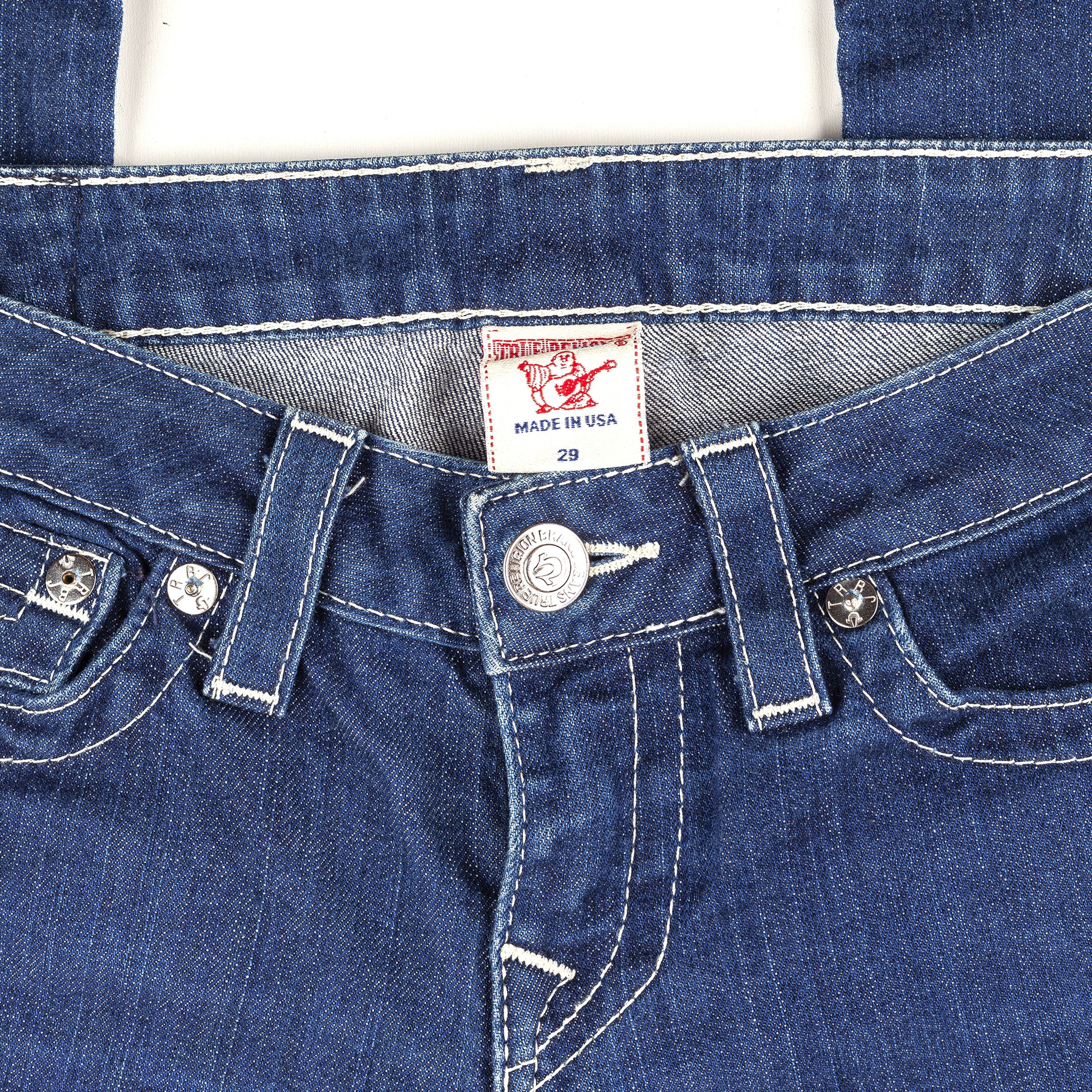 True Religion True Religion Dark Denim Stones Vintage Jeans (M- 29") Size 29" - 5 Thumbnail