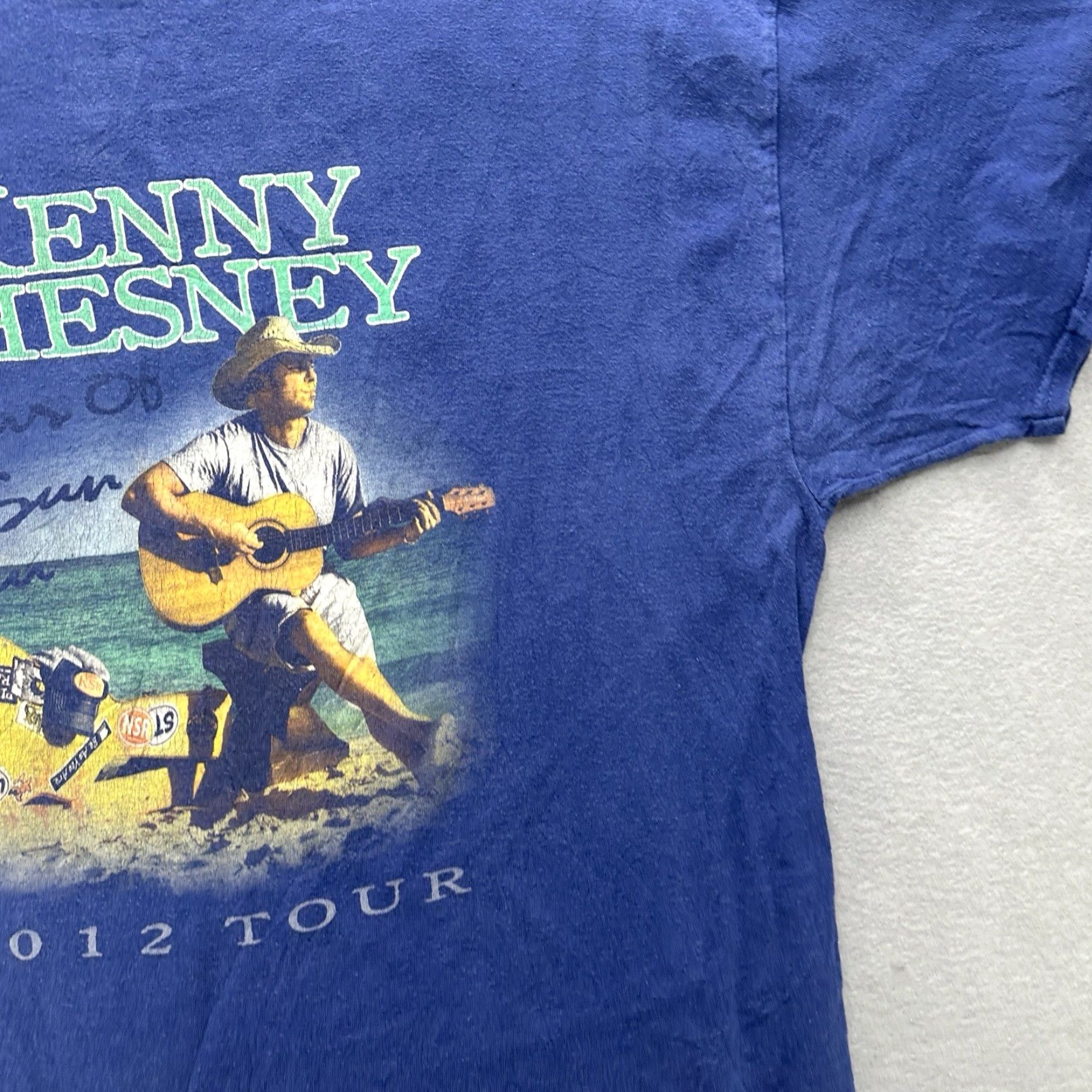Hanes Kenny Chesney 2012 Brothers Of The Sun Tour T Shirt Adult XL Blue Mens Western T-Shirt Mens XL Blue Western Size US XL / EU 56 / 4 - 6 Thumbnail
