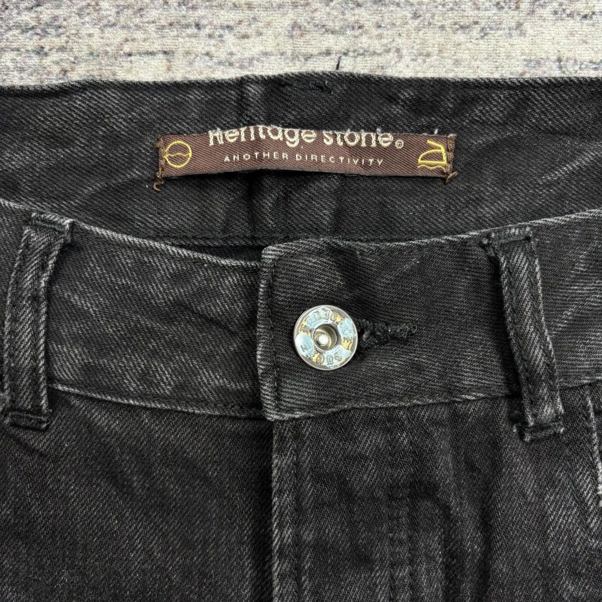 Isamu Katayama Backlash 2000s Heritage Stone - Paneled Zips Biker Denim Pants Size US 29 - 9 Thumbnail