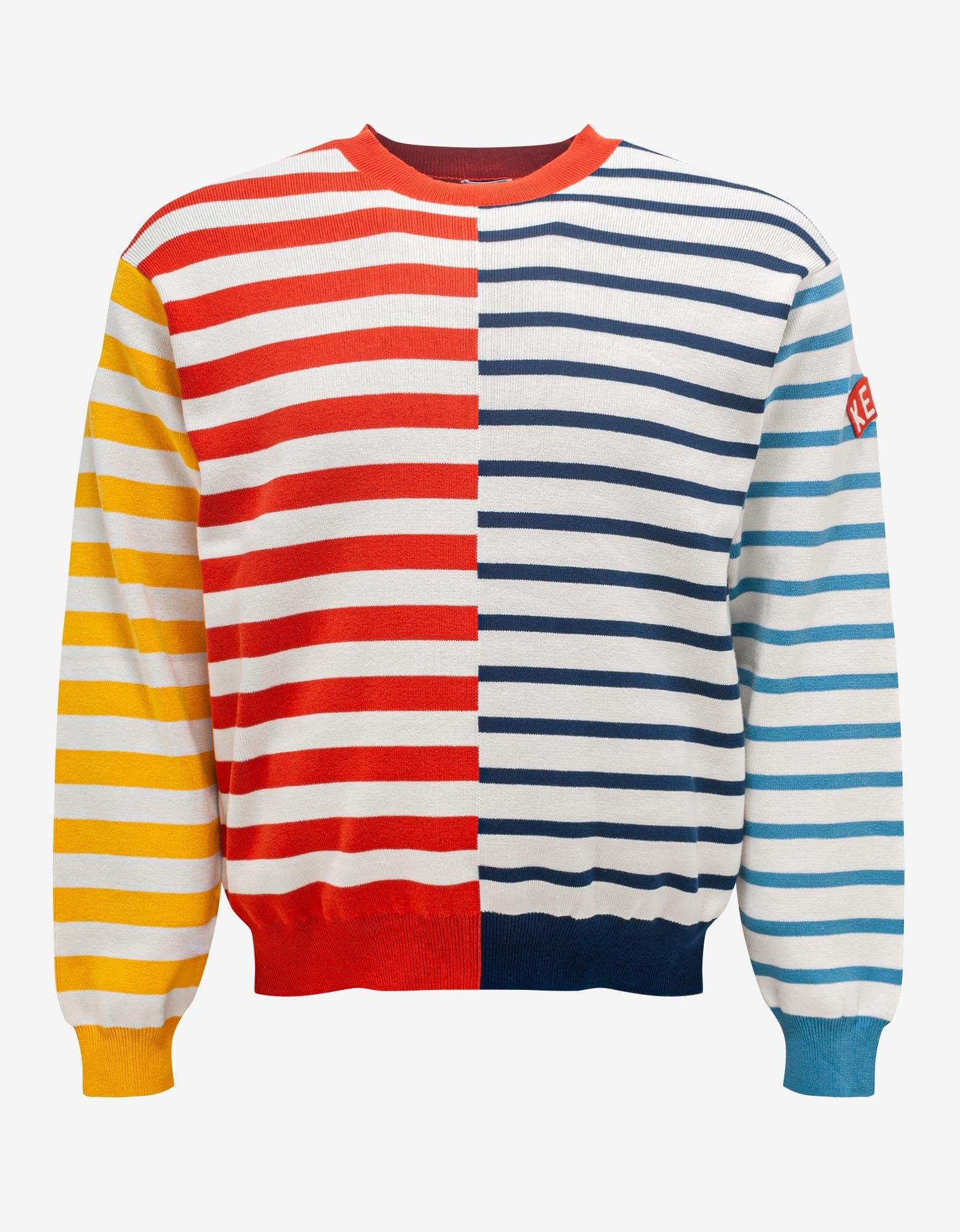 image of Kenzo Multicolour Nautical Stripes Sweater in Red/Yellow/Blue, Men's (Size Small)