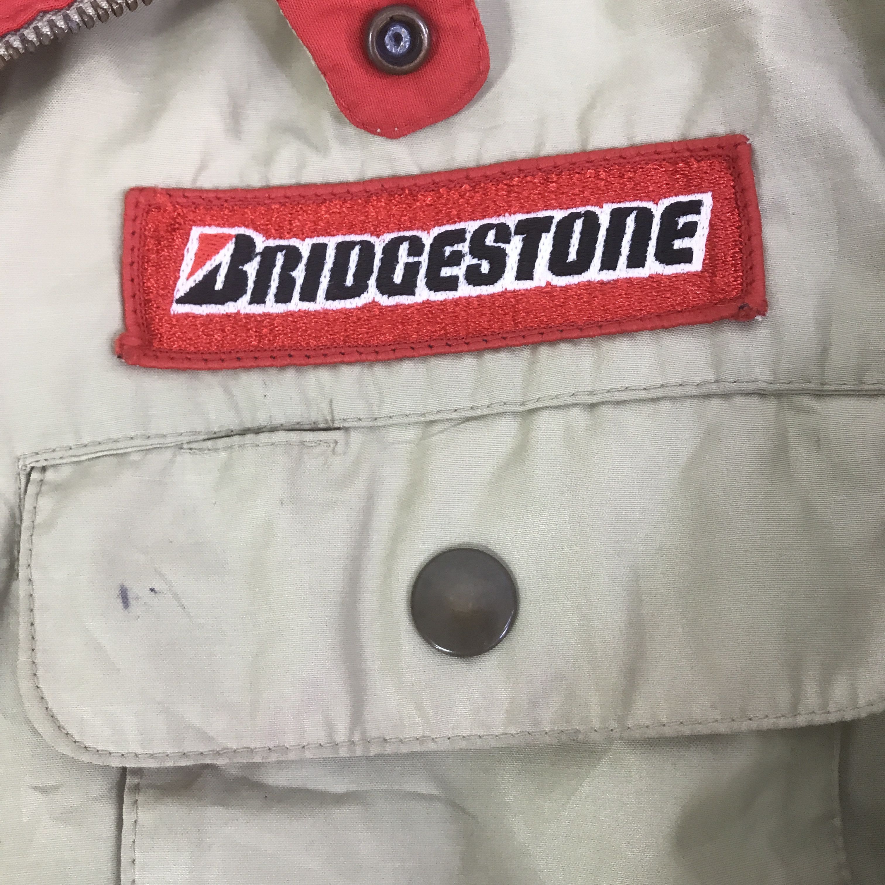 Japanese Brand VTG BRIDGESTONE RACING BOMBER JACKET K128B1 Size US L / EU 52-54 / 3 - 11 Thumbnail
