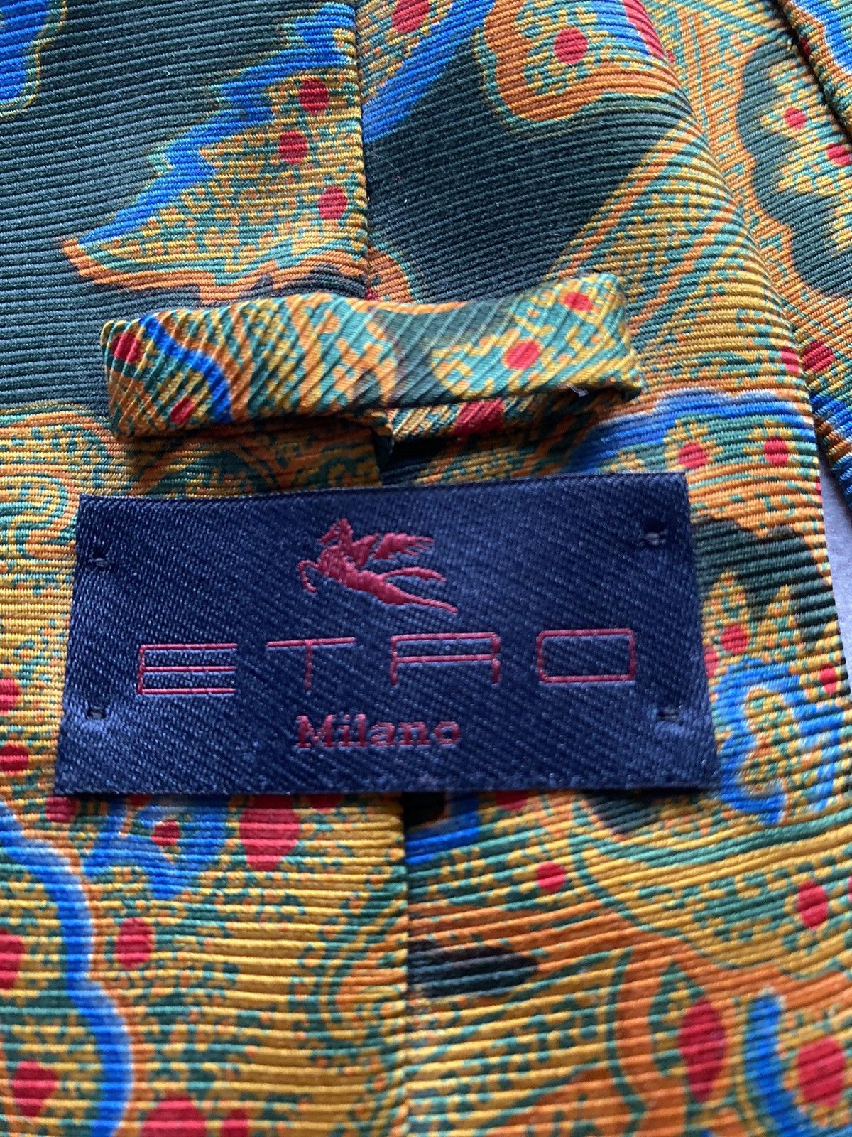 Etro Rare Etro Milano 100% Silk Tie Made in Italy Size ONE SIZE - 10 Thumbnail