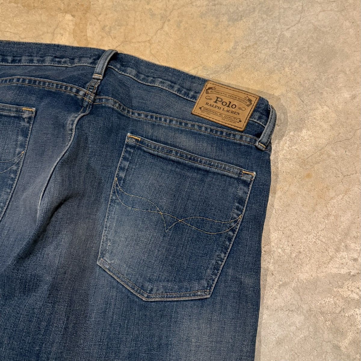 Polo Ralph Lauren Vtg Polo Ralph Lauren Faded Indigo Sullivan Slim Denim Size US 35 - 11 Thumbnail