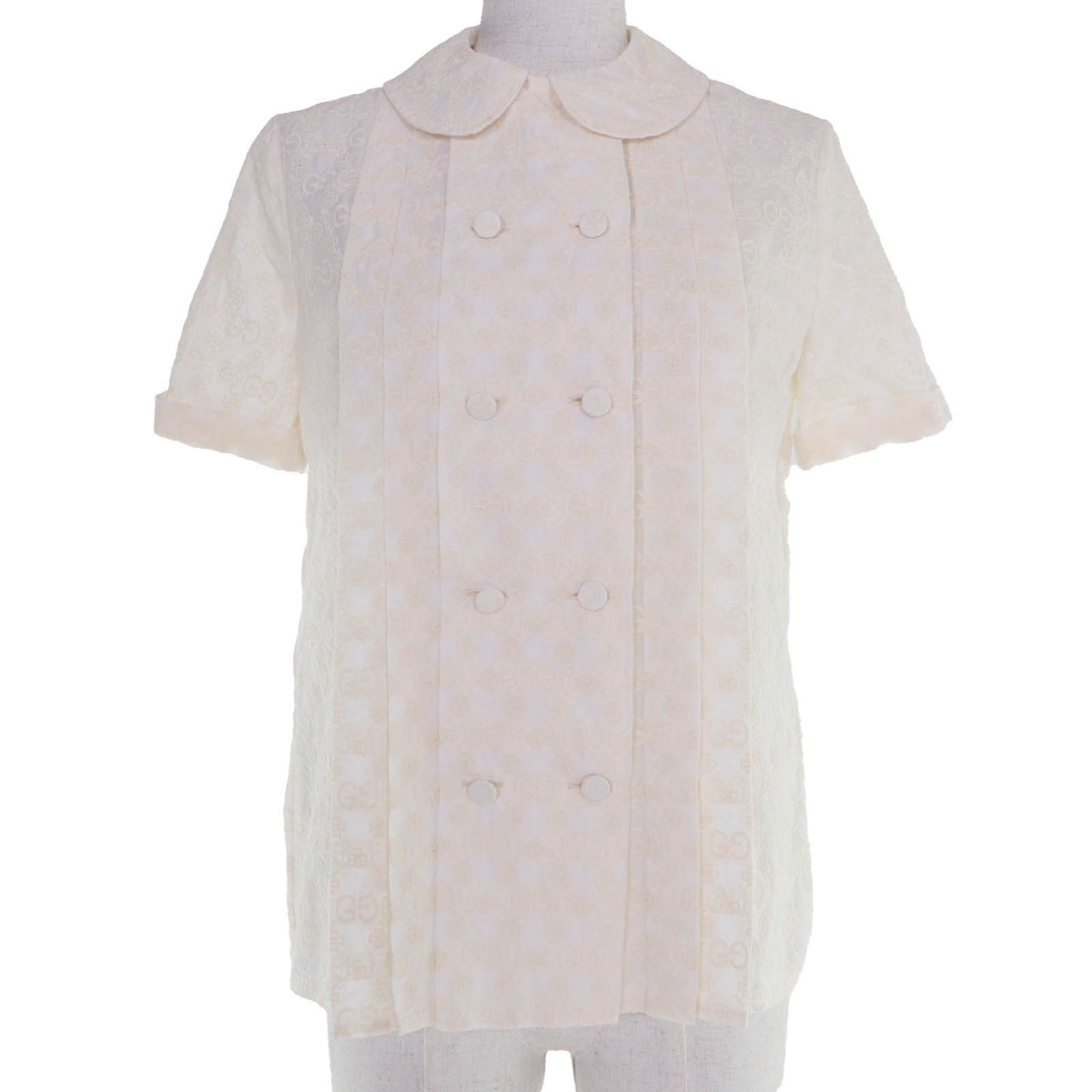Gucci Gucci Gucci GG Pattern Short Sleeve Shirt Textile Tops DUTY FREE for USA Size ONE SIZE - 1 Thumbnail