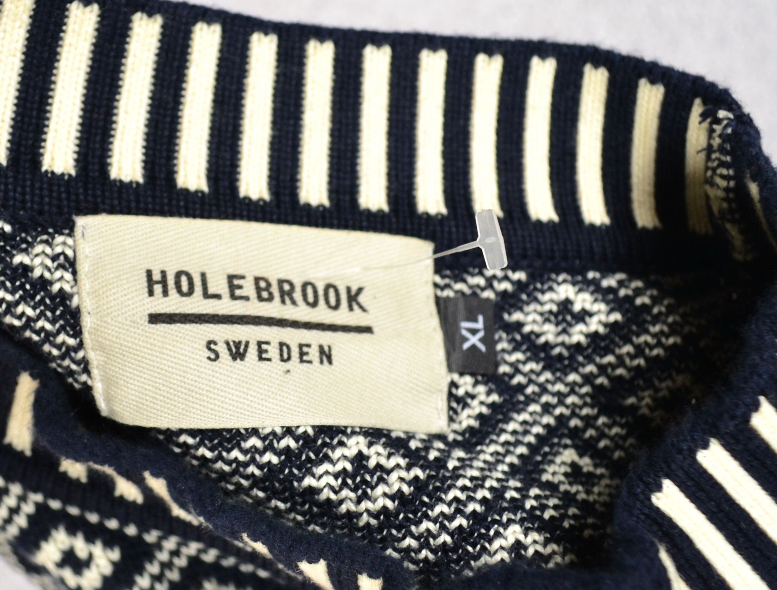 Designer Holebrook Sweden Heavy Cotton Knitted Sweater Size XL Size US XL / EU 56 / 4 - 6 Thumbnail