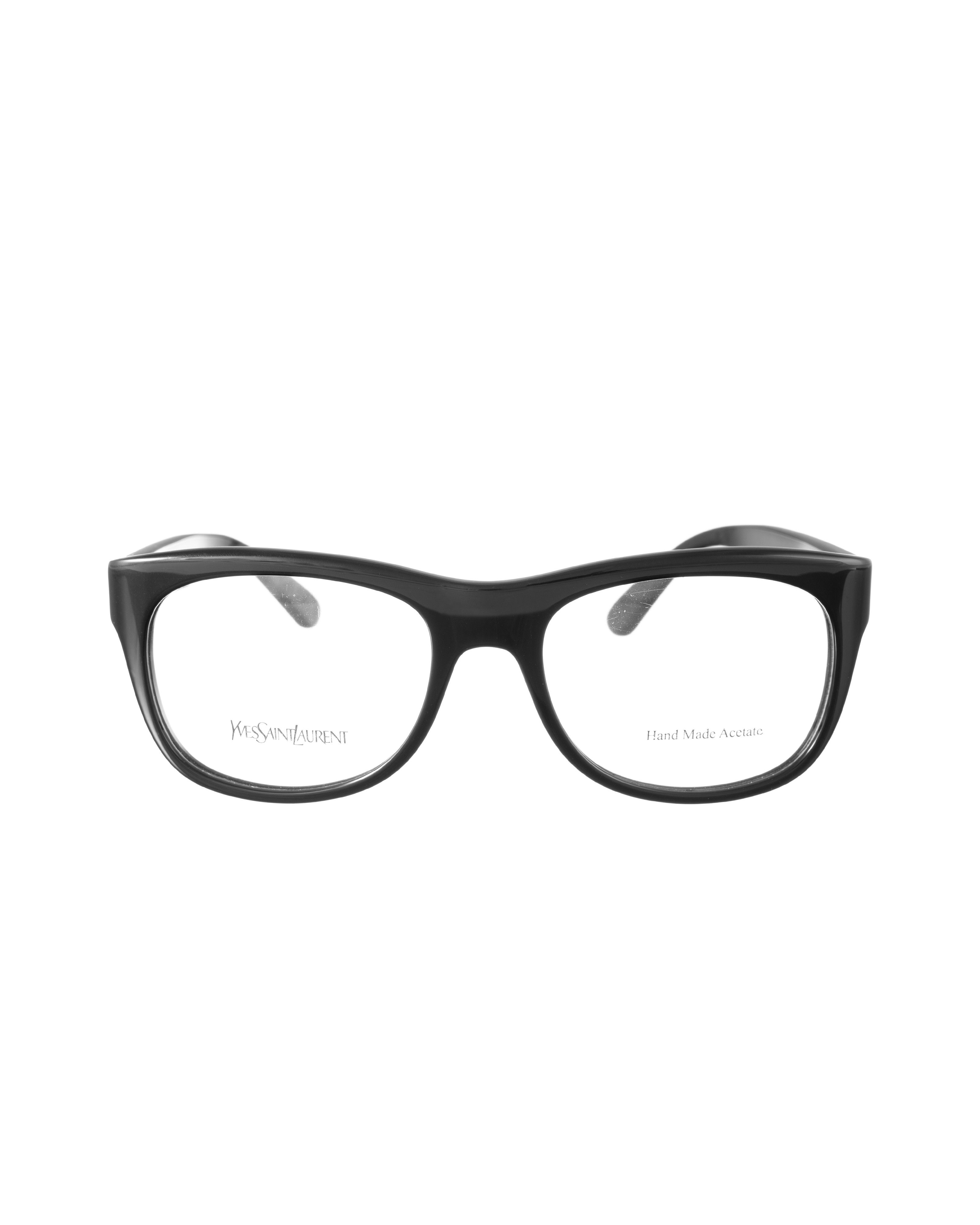 Yves Saint Laurent Yves Saint Laurent 00s Nerdy Ovesrize Black Glasses Size ONE SIZE - 2 Thumbnail