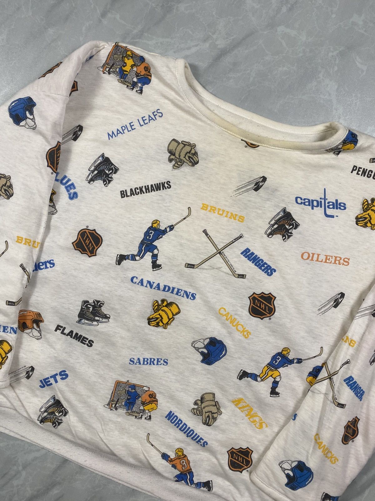 NHL Vintage 1986 Better Tshirts NHL Oilers Multi Logo Reversible Size S / US 4 / IT 40 - 3 Thumbnail
