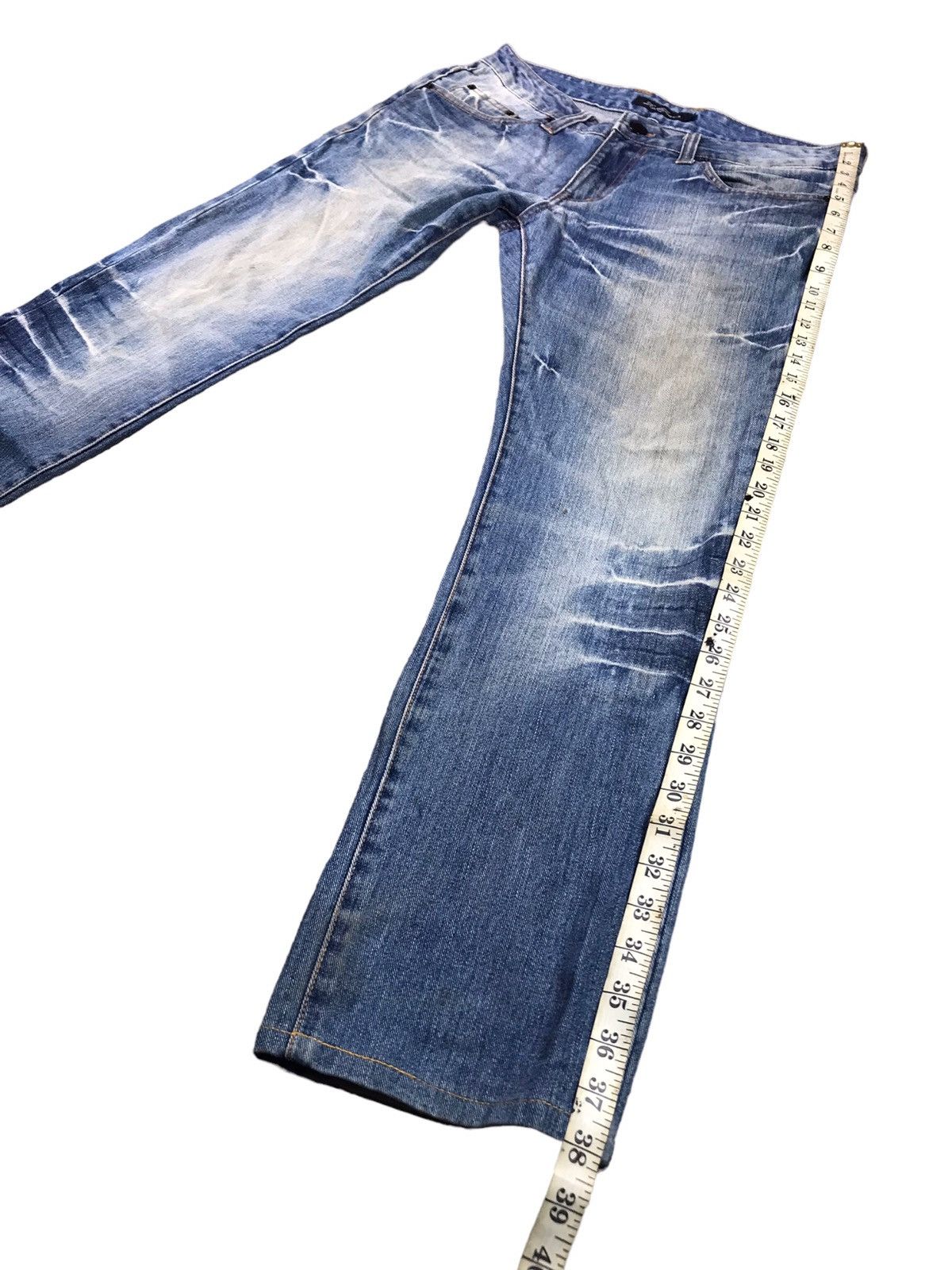 Japanese Brand AUTHENTIC ROOT THREE STYLE BIKERS JEANS Size US 35 - 15 Thumbnail