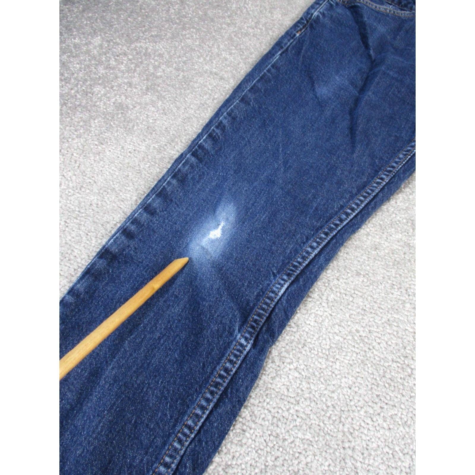 Bonobos Bonobos Jeans Mens 33 Dark Wash Denim Tailored Fit 33X30 * Solid Zip Dark Denim Bonobos Jeans 33 Regular Men XS? Size US 33 - 2 Thumbnail