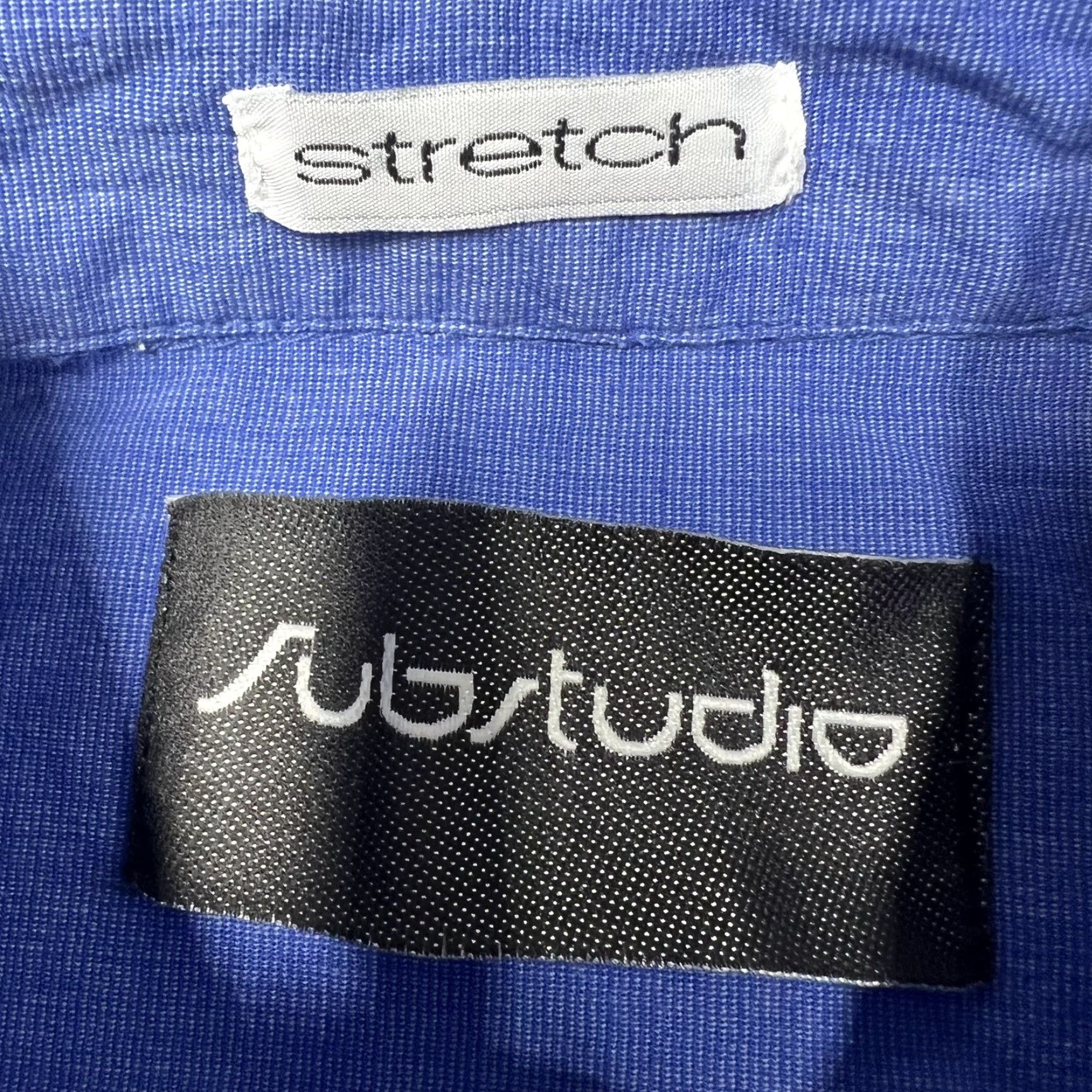 Vintage VINTAGE Substudio Mens Button-Up Shirt Regular M Stretch Royal Blue Cotton Spandex EUC Size US M / EU 48-50 / 2 - 7 Thumbnail