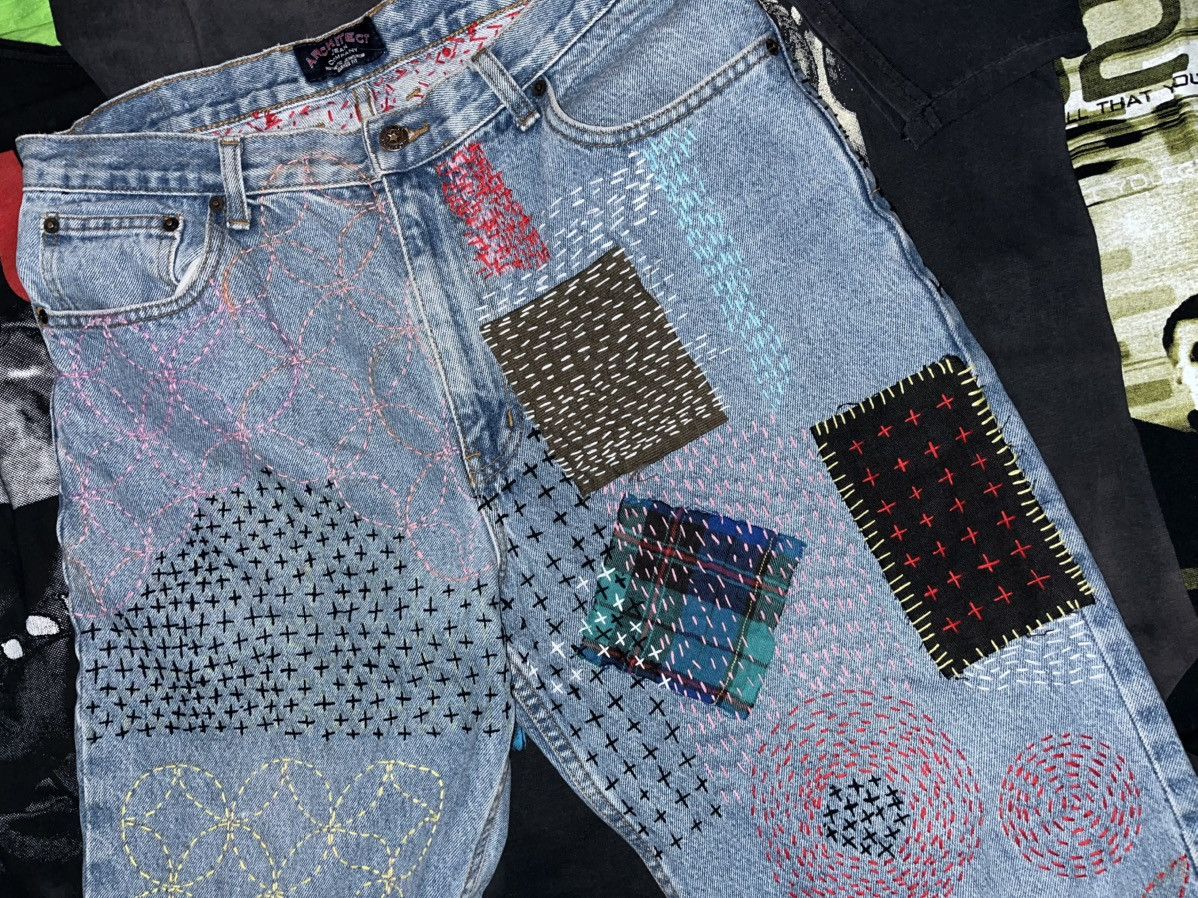 Handmade Architect Jeans Sashiko Size US 34 / EU 50 - 2 Thumbnail
