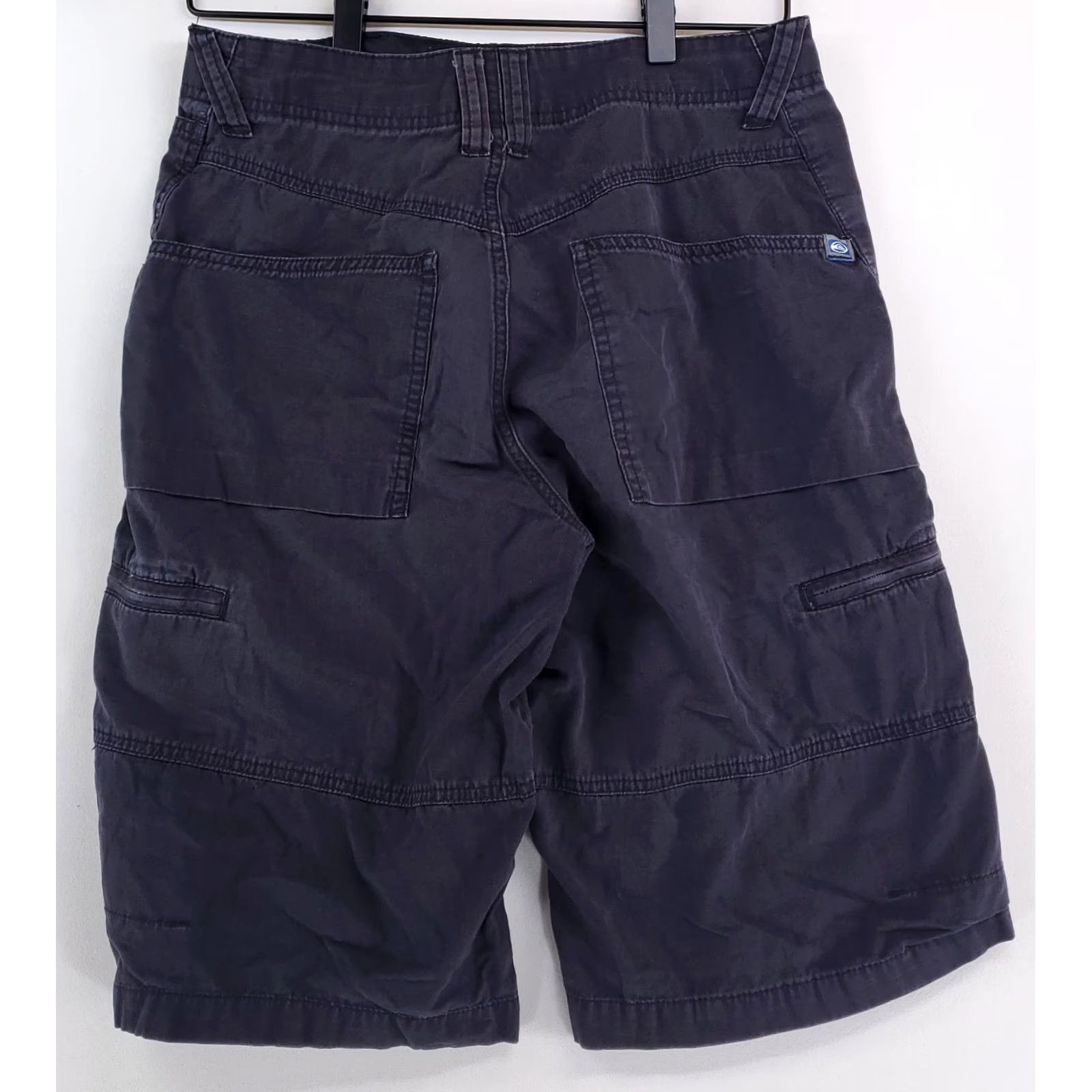 Quiksilver VINTAGE Quiksilver Cargo Shorts Navy Blue Mens 30 90s Y2K (30 Actual) Size US 30 / EU 46 - 4 Thumbnail