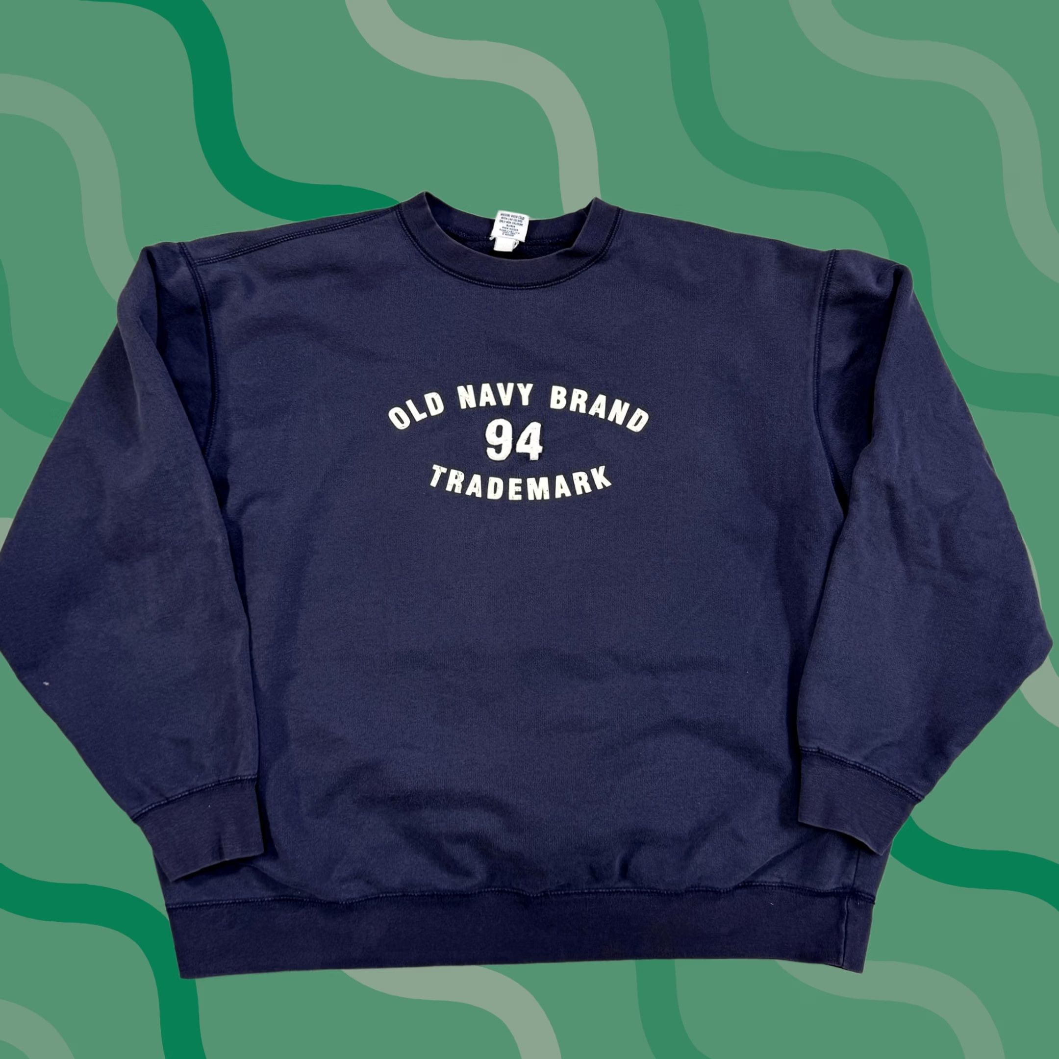 Old Navy Old Navy Sweatshirt Mens 2XL Crewneck Pullover Trademark 94 Casual Blue Graphic Print Cotton Polyester Size US XXL / EU 58 / 5 - 1 Thumbnail