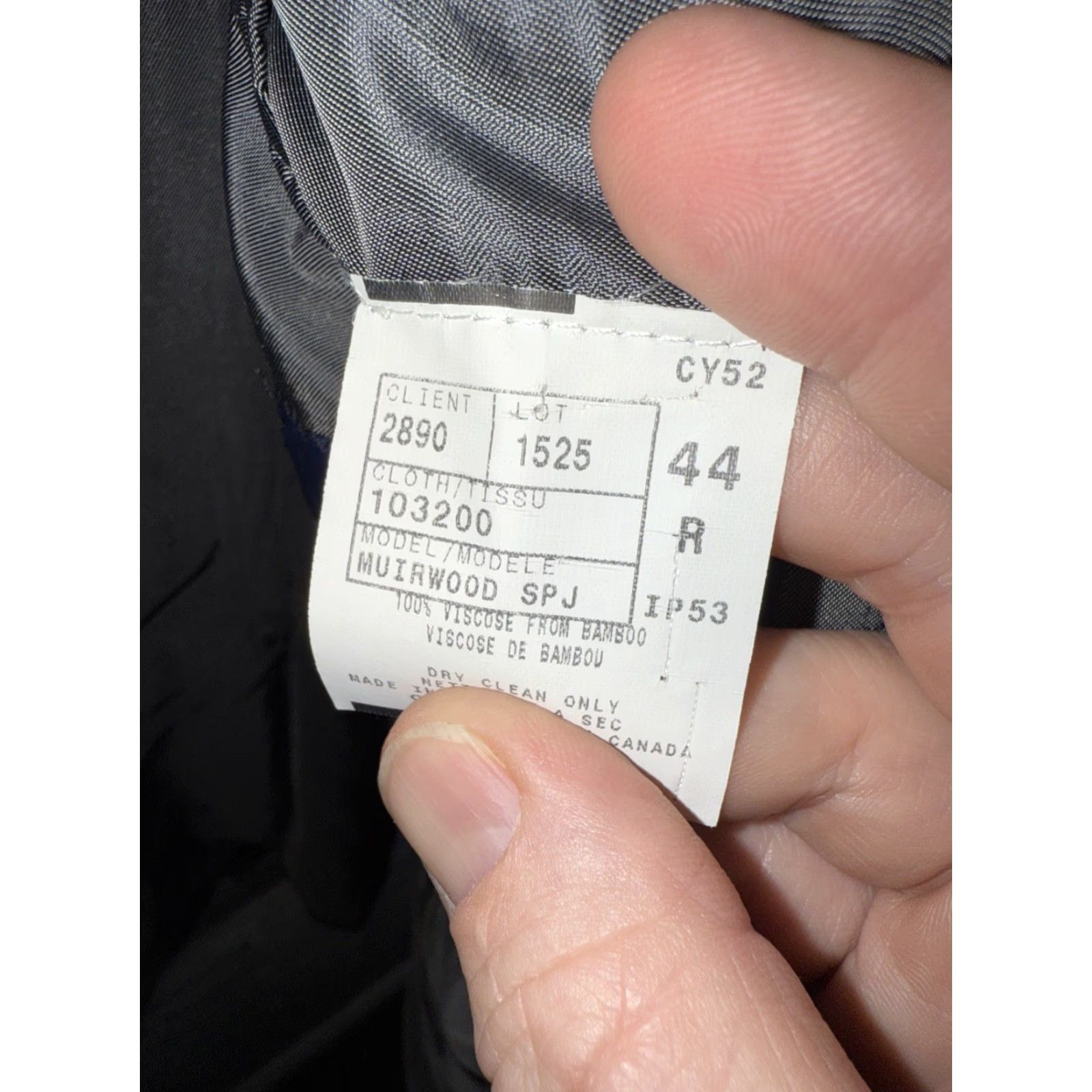 Jack Victor VINTAGE Jack Victor Sport Coat Mens 44R Gray Bamboo Viscose 2 Button Sports Coat Size US S / EU 44-46 / 1 - 8 Thumbnail