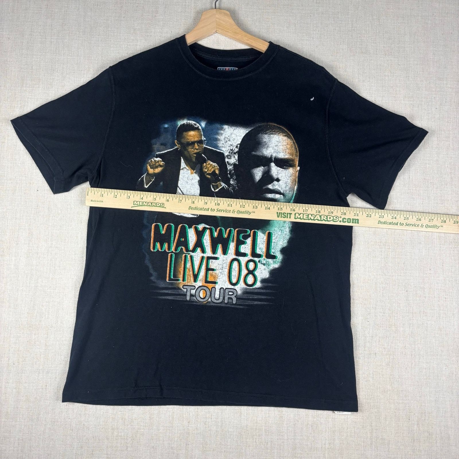 Jerzees VTG Maxwell Live 08 Tour Jazmine Sullivan Y2K Md Concert Tee Size US M / EU 48-50 / 2 - 8 Thumbnail