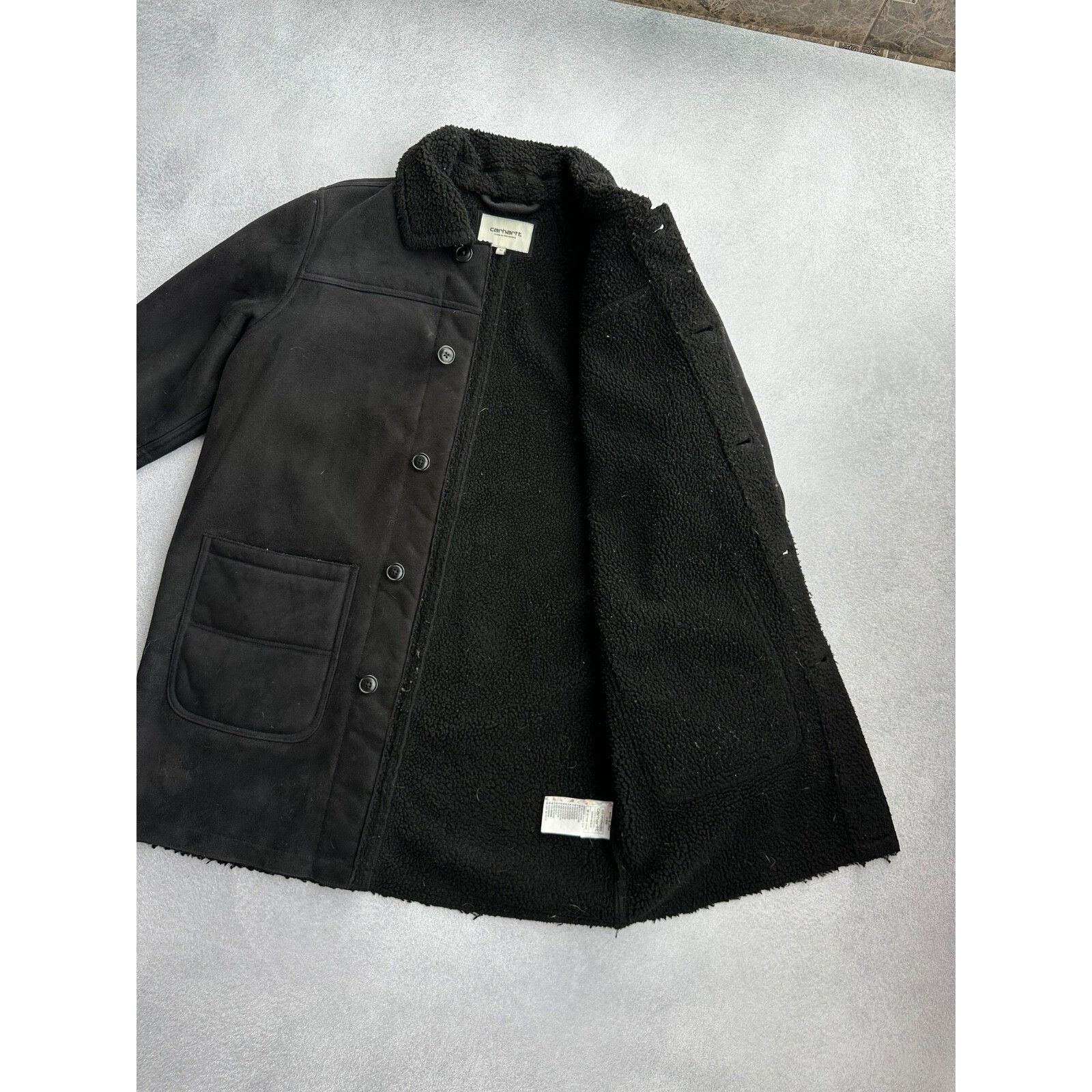 Carhartt Carhartt Women’s Stone Black Faux Sheepskin Coat Size XS / US 0-2 / IT 36-38 - 10 Thumbnail