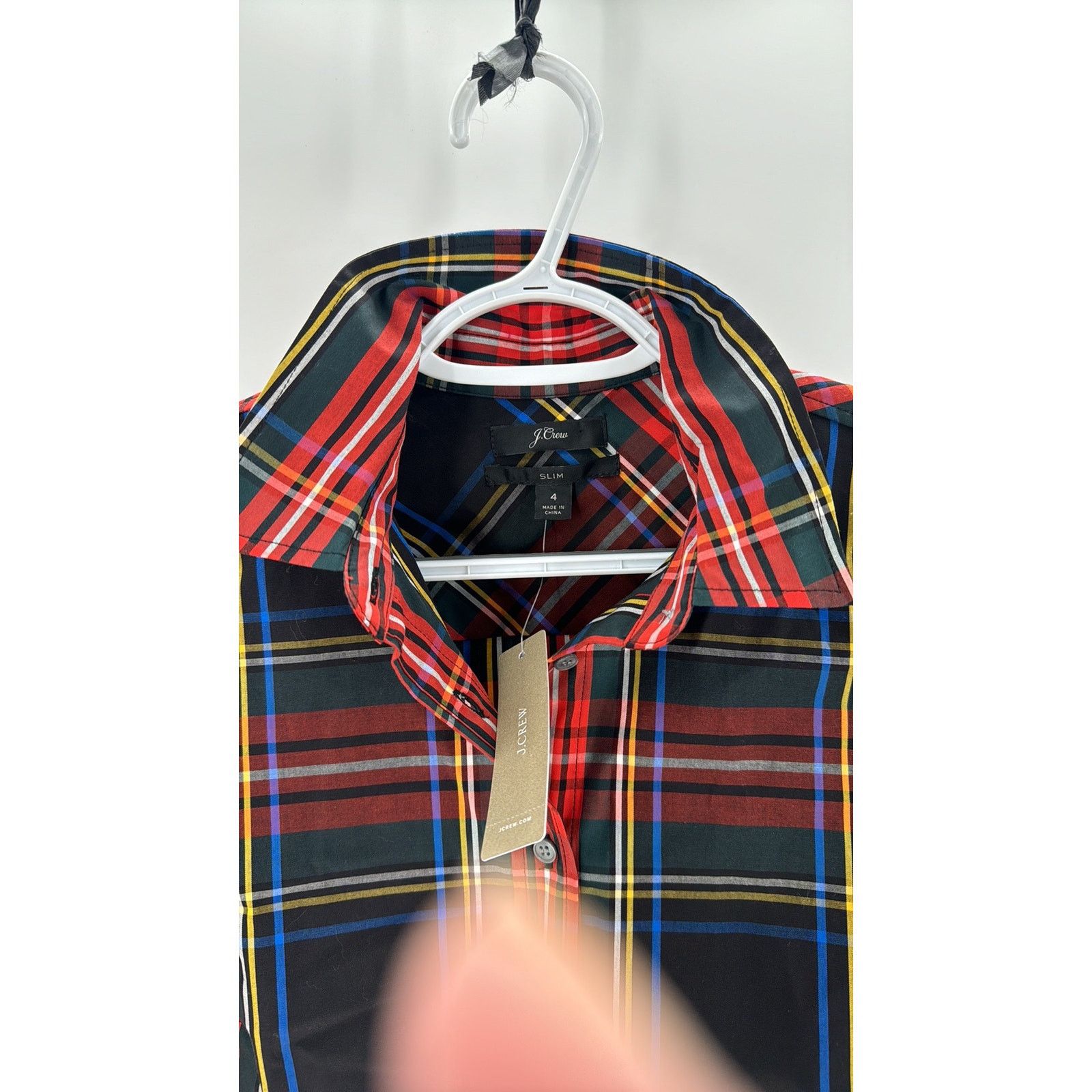 J.Crew J.CREW Slim-fit stretch poplin shirt in Stewart tartan sz 4 Size S / US 4 / IT 40 - 3 Thumbnail
