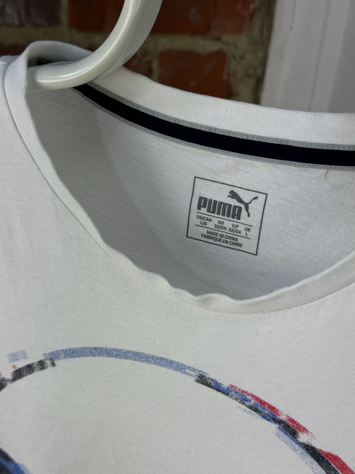 Puma × Red Bull PUMA Redbull Racing Double Bull Printed White T-Shirt Size US L / EU 52-54 / 3 - 8 Thumbnail