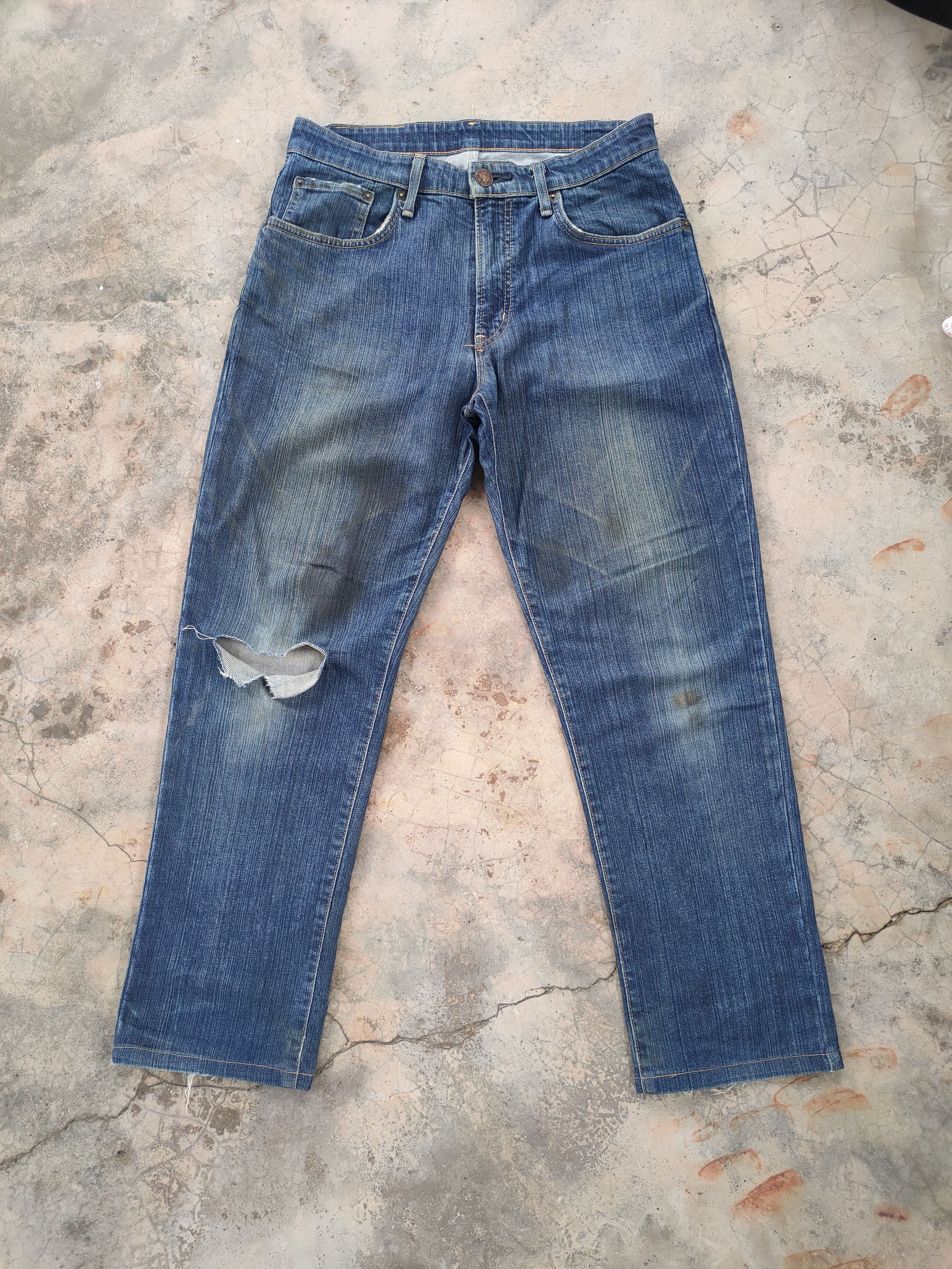 Edwin W32 VINTAGE EDWIN RUSTY FADED DISTRESSED JEAN DENIM PANTS Size US 32 / EU 48 - 1 Thumbnail